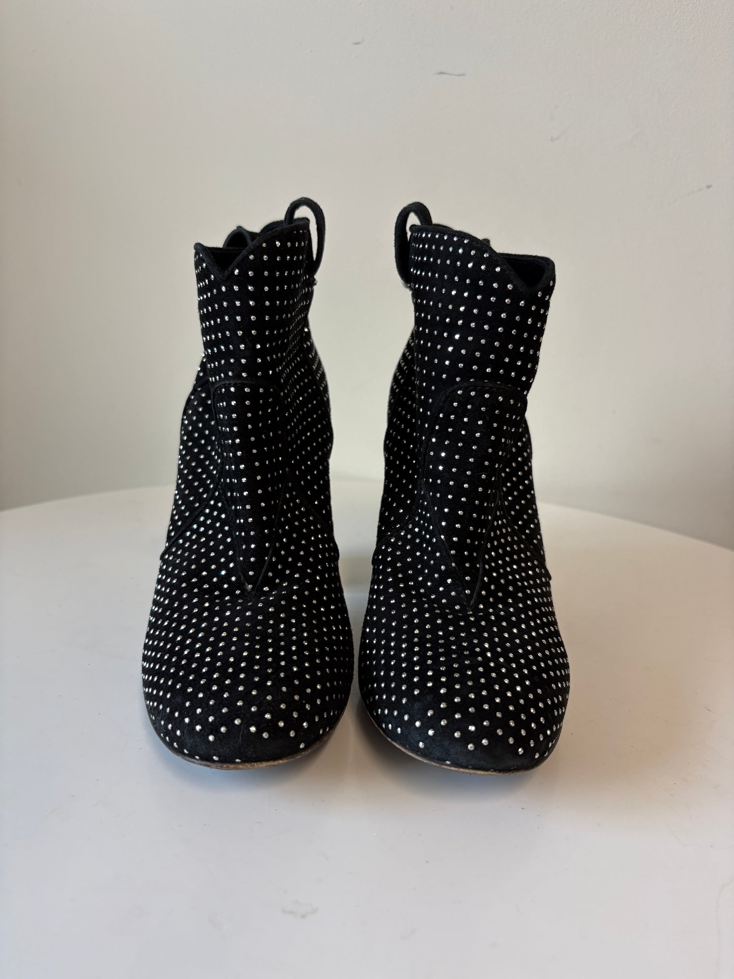 Laurence Dacade Silver Studded Ankle Boots