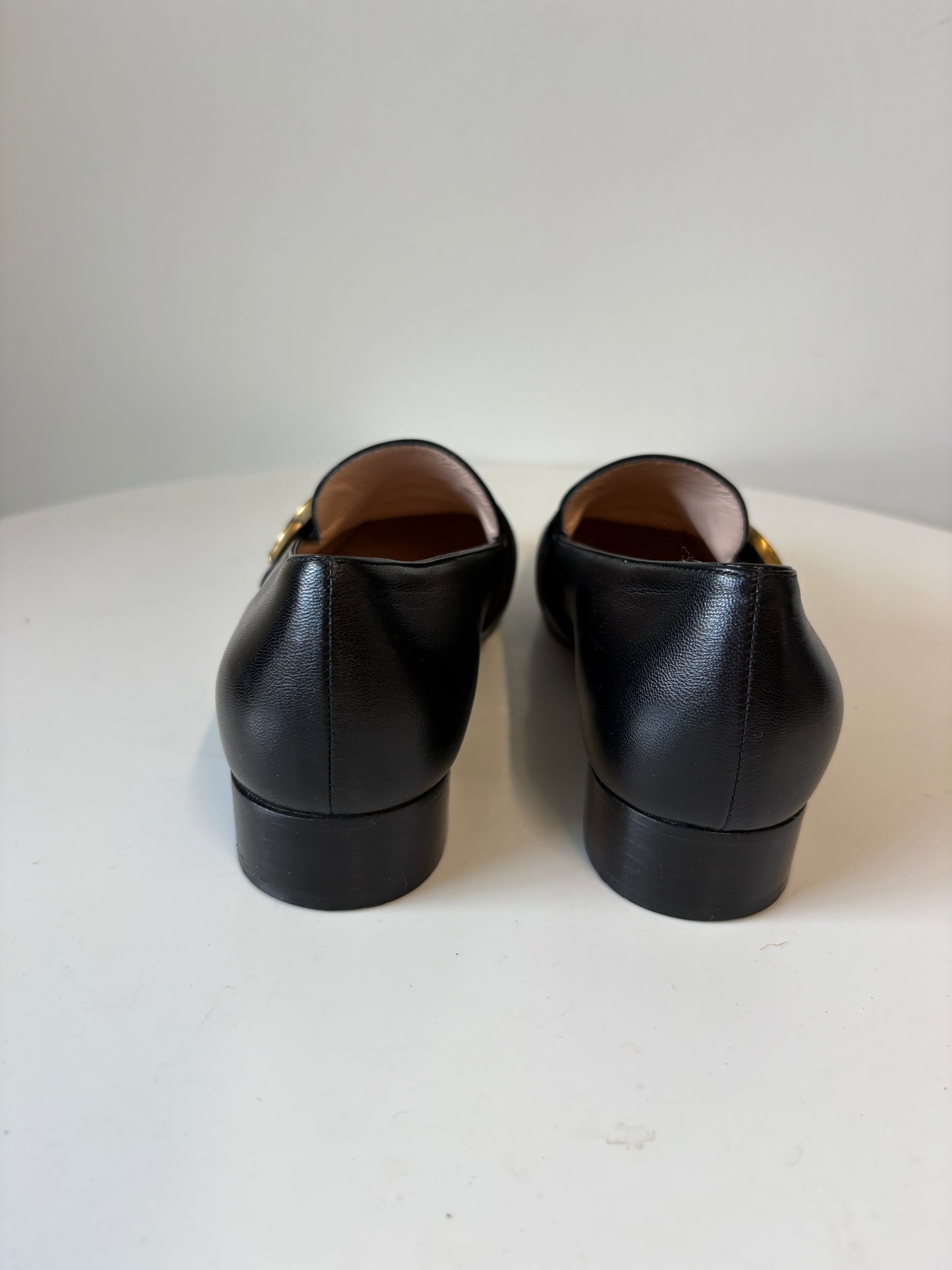 Gucci Black Marmont Double G Loafers