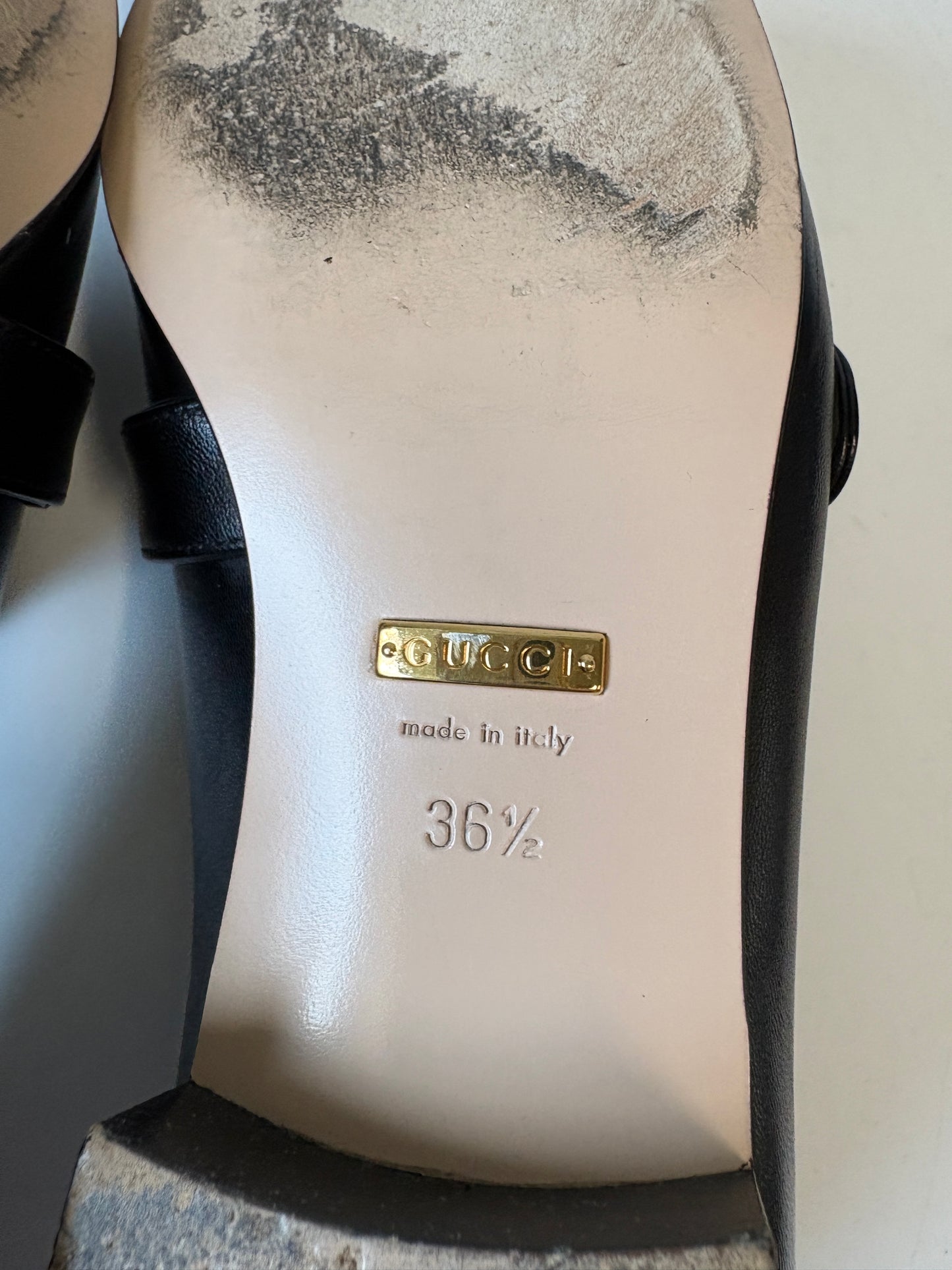 Gucci Black Marmont Double G Loafers