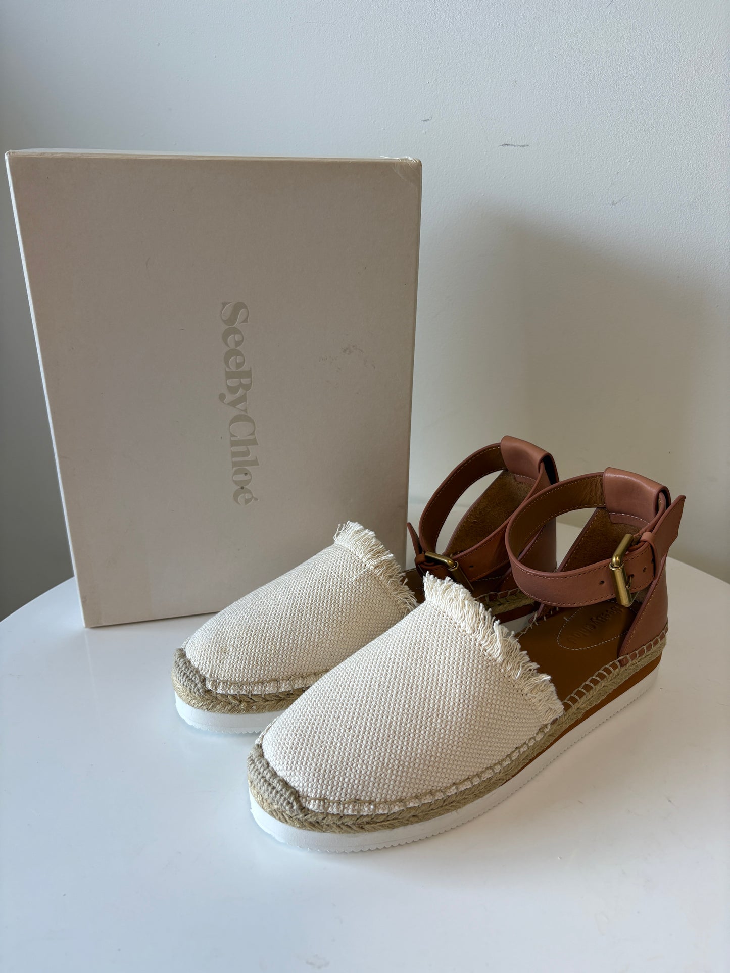 See By Chloe sunset canvas espadrille sandals