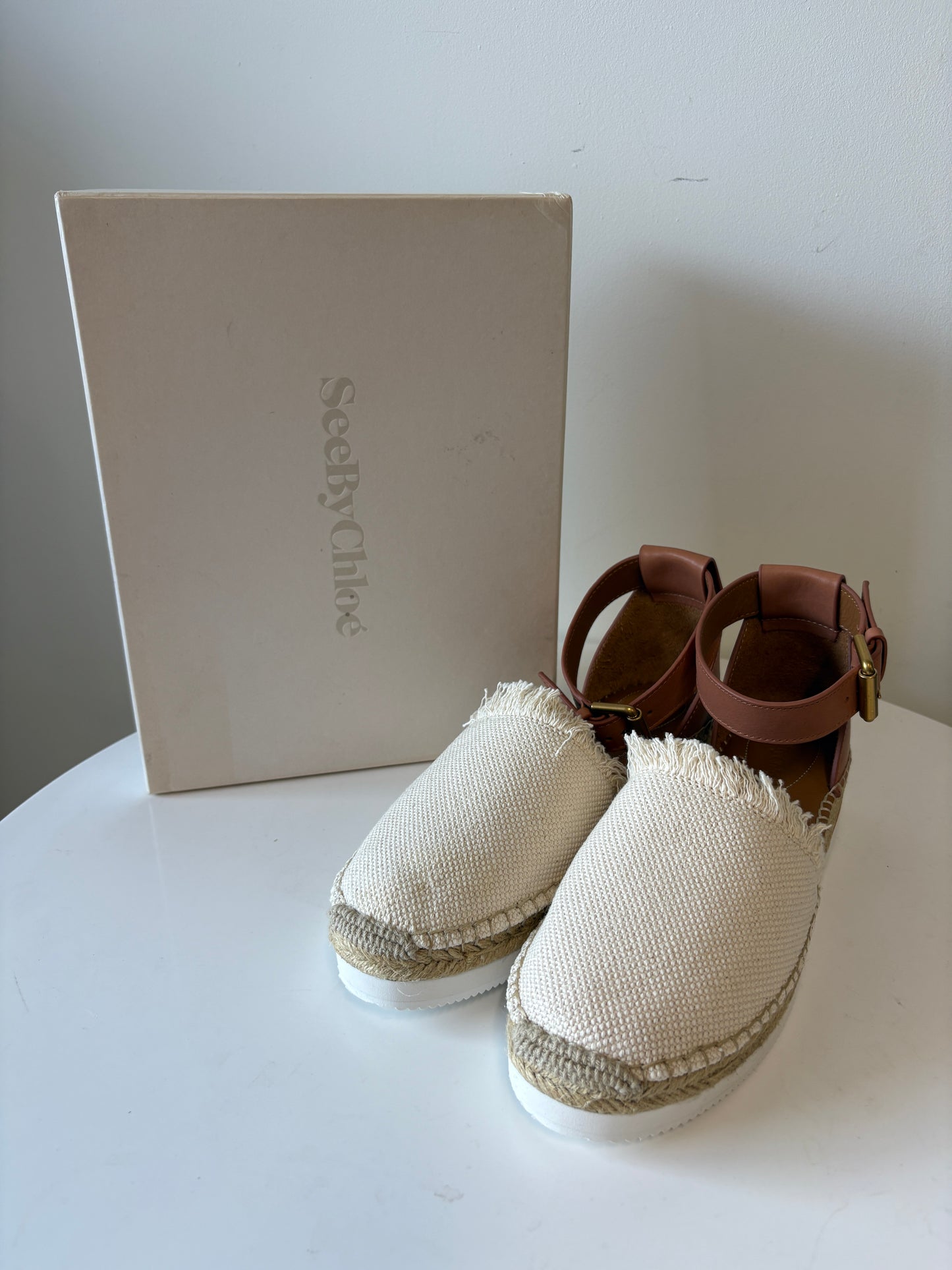 See By Chloe sunset canvas espadrille sandals