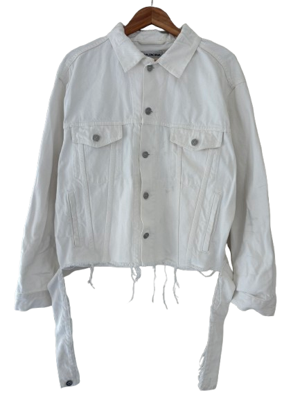 Balenciaga White Denim Jacket