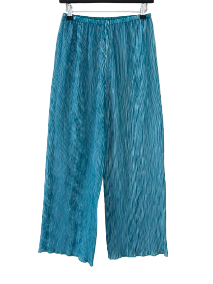 Cult Gaia Stacie Pleated Turquoise Trousers