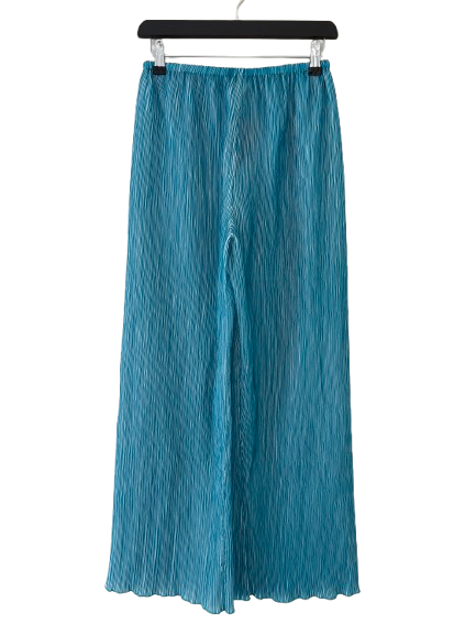Cult Gaia Stacie Pleated Turquoise Trousers