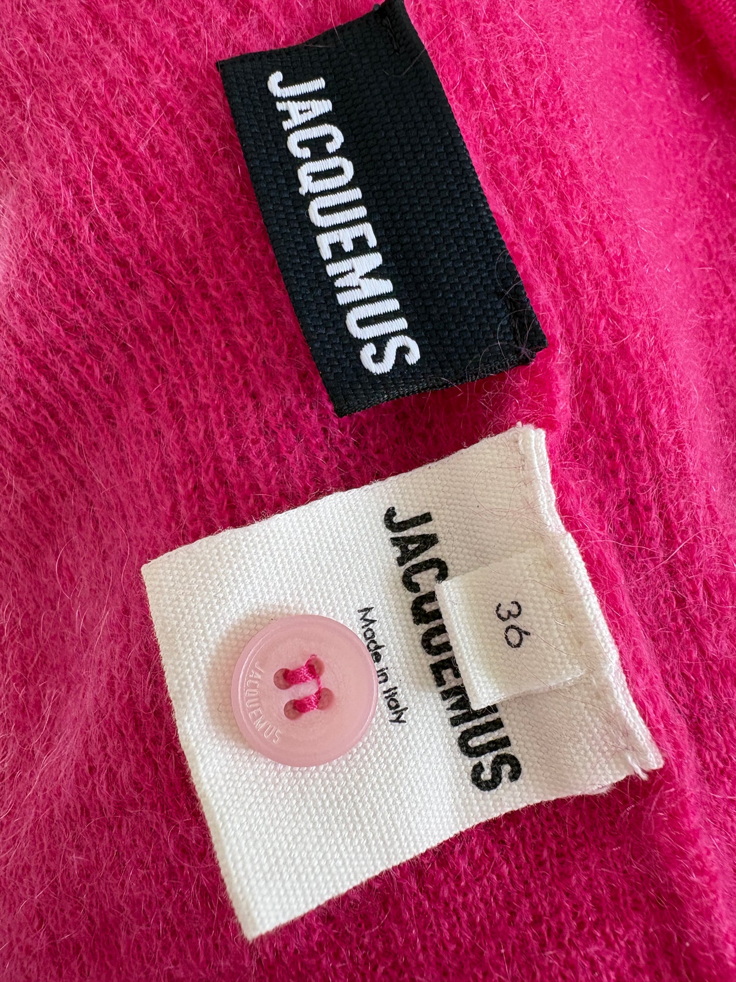 Jacquemus Pink Le Cardigan Alzou