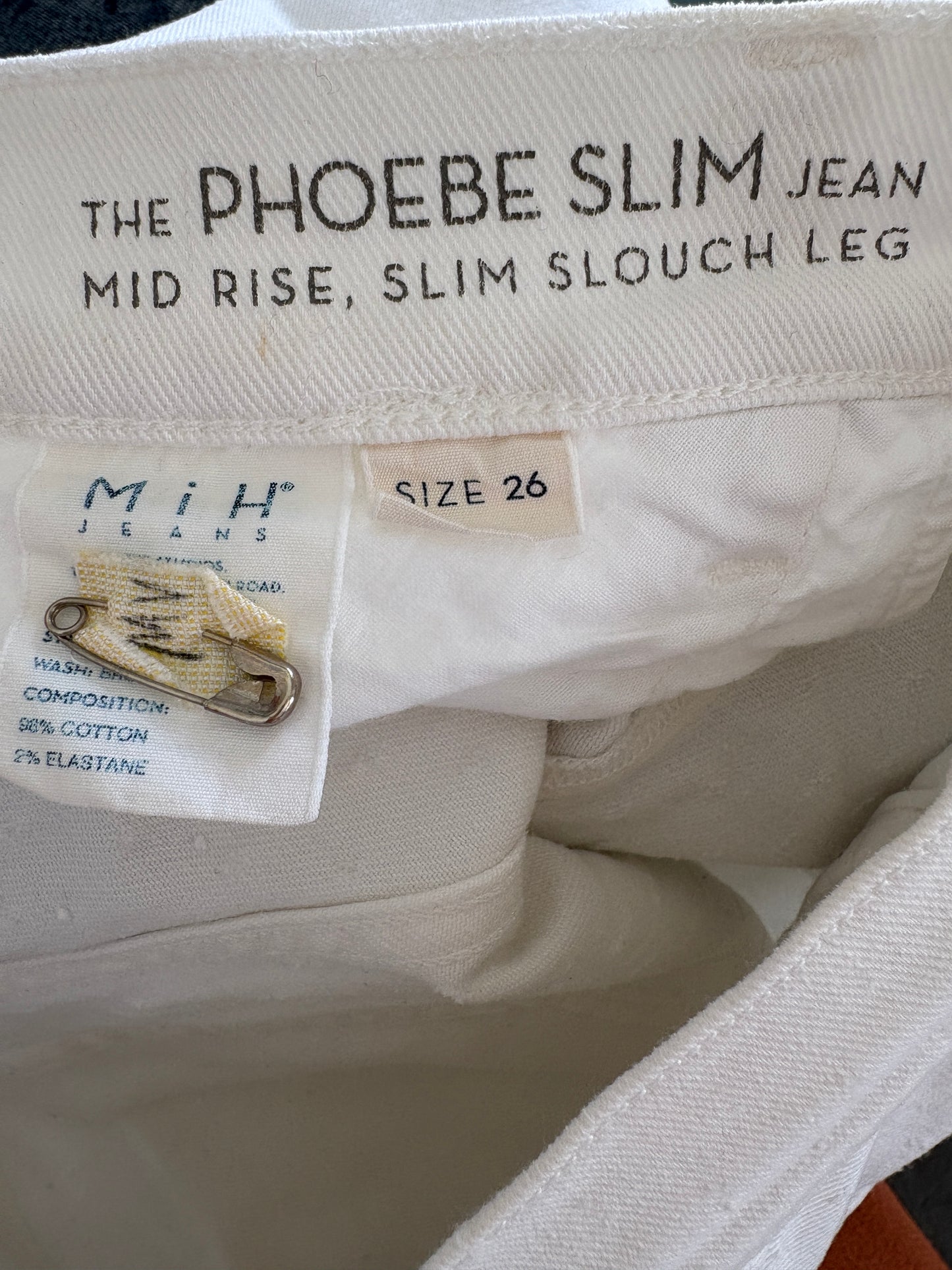 MIH The Phoebe Slim White Jeans