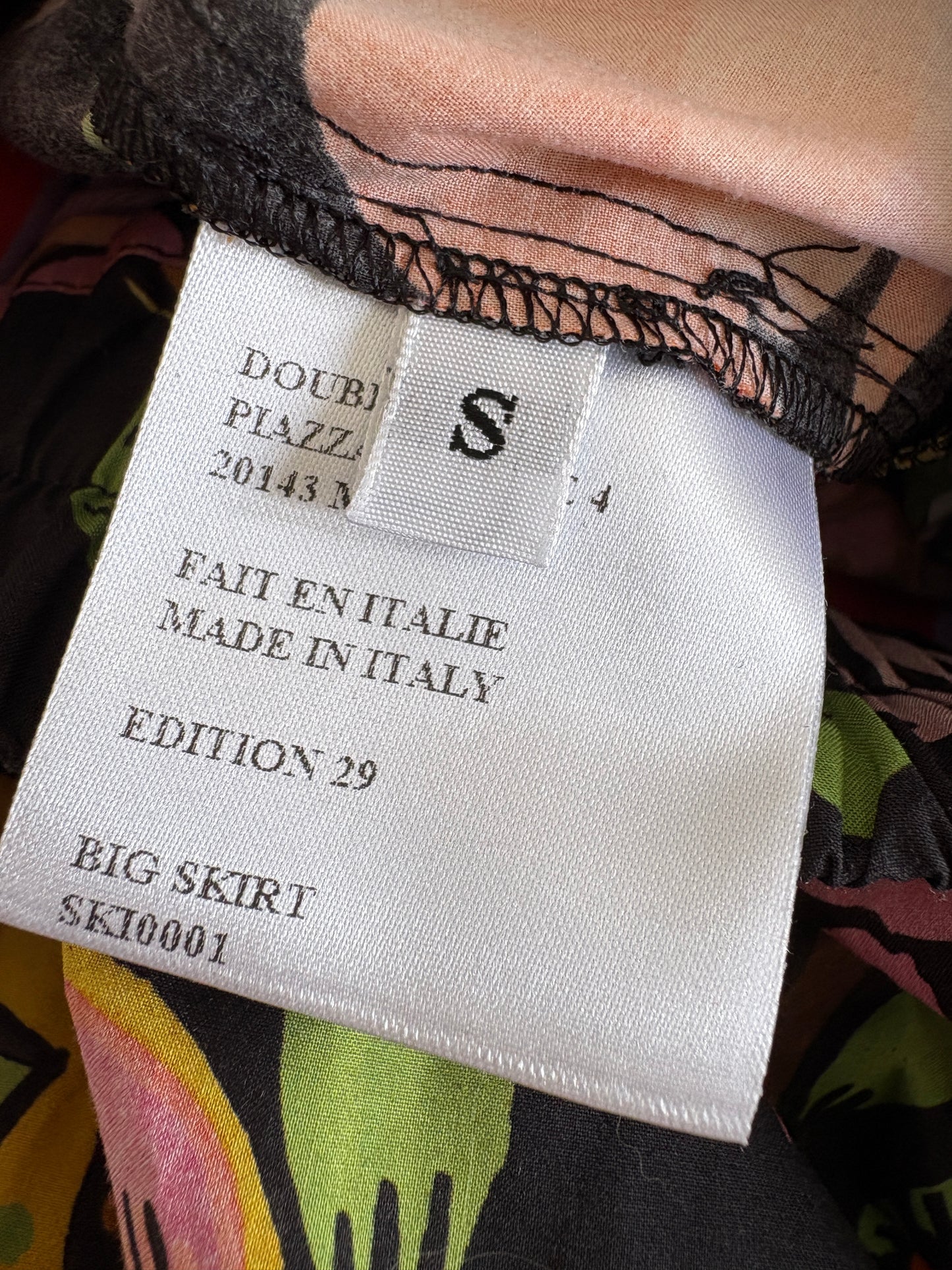 La DoubleJ Black Patterned Big Skirt