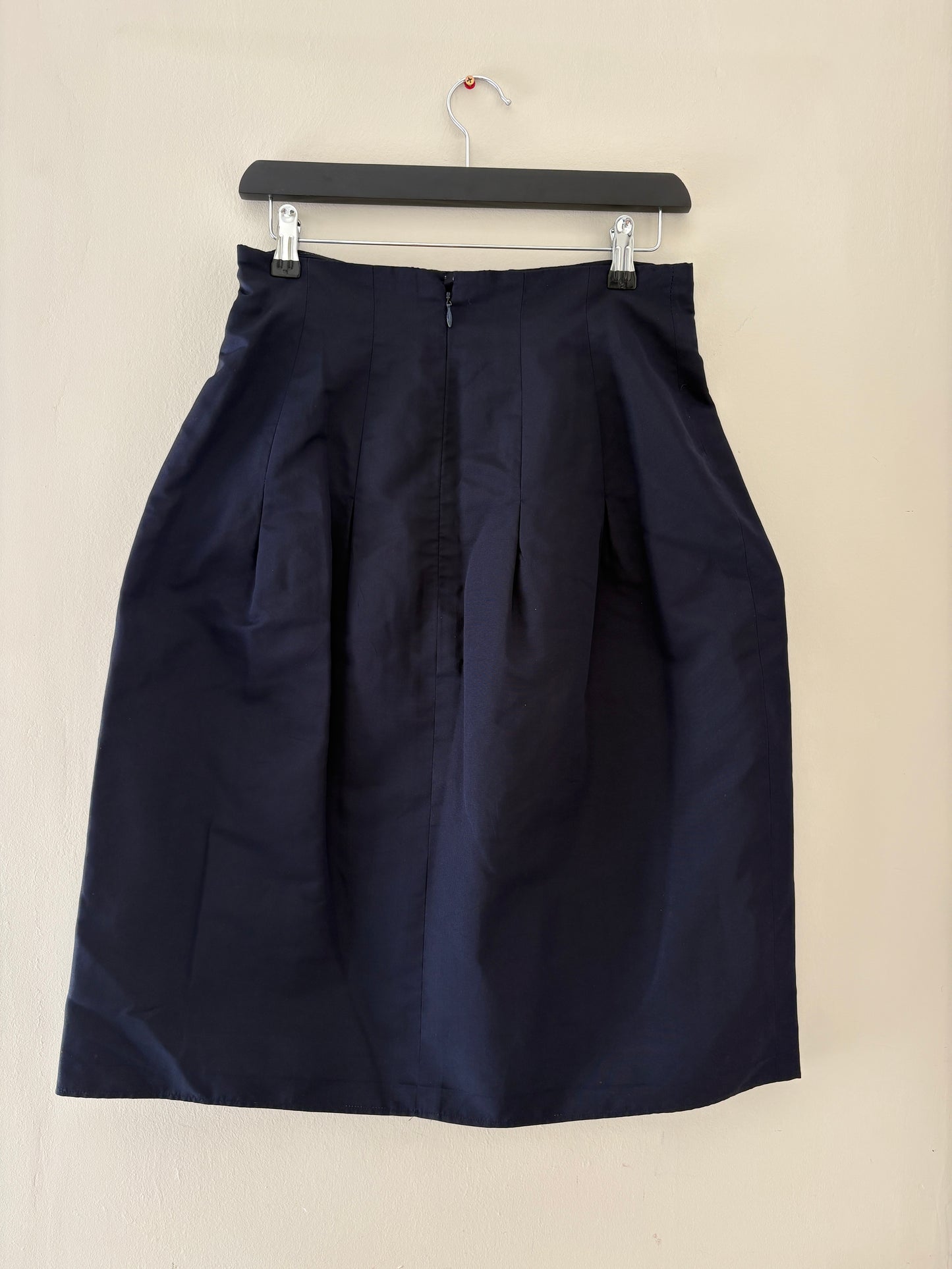 Chanel 2007 Cruise Navy Silk Pencil Skirt