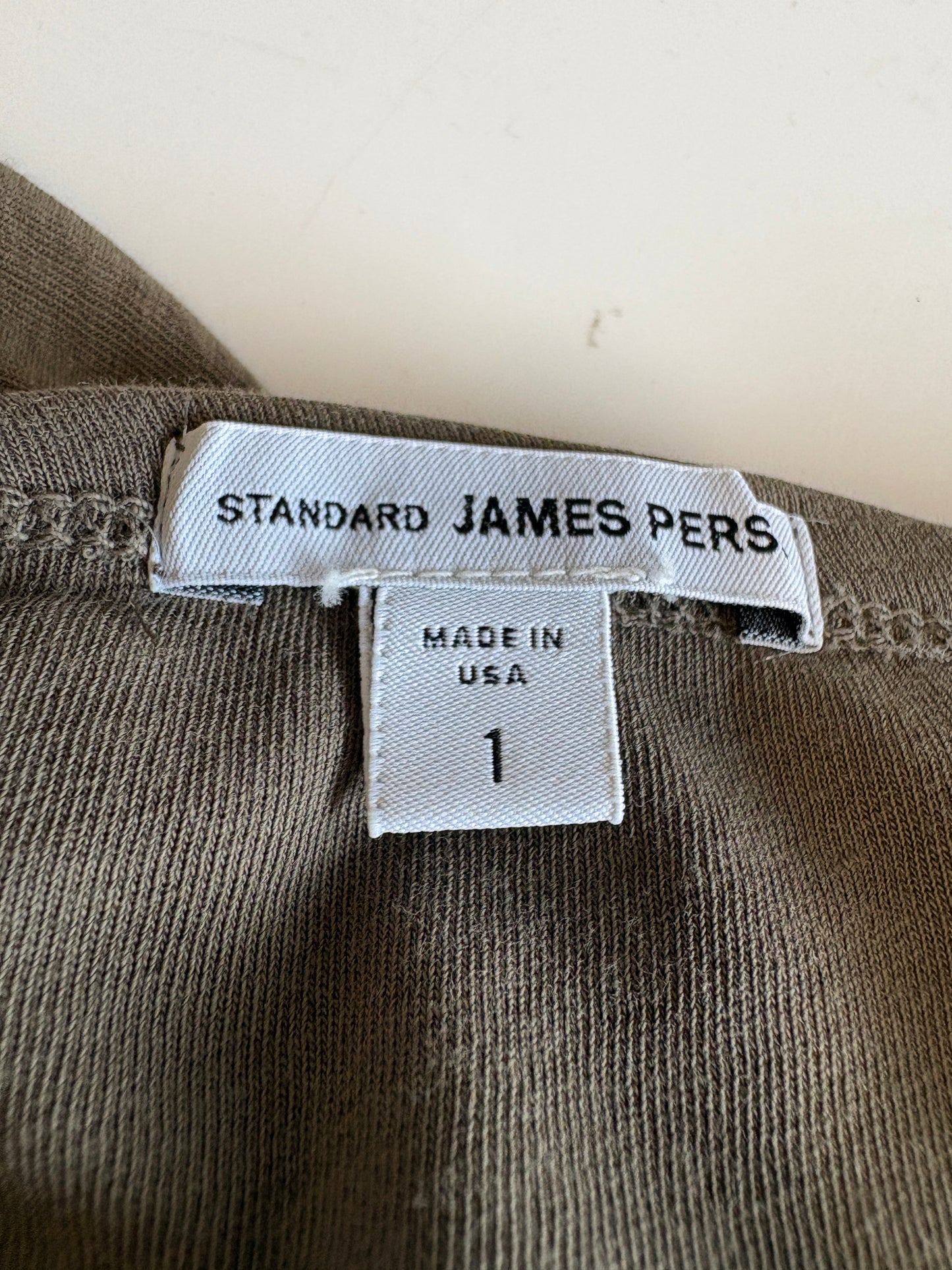 James Perse Khaki Ruched Tank Dress