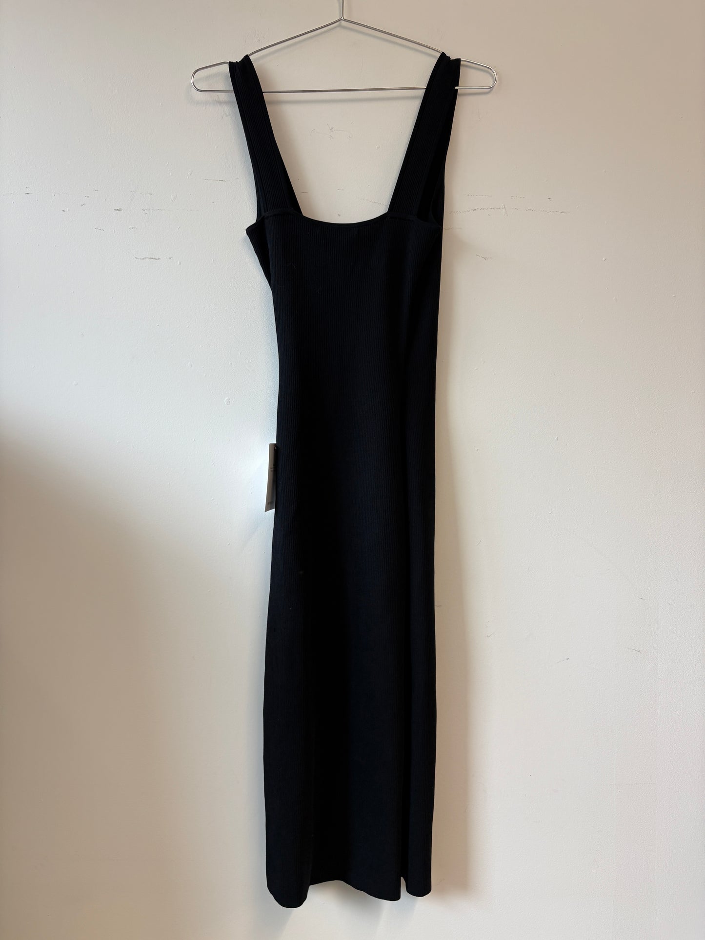 Jonathan Simkhai Black Ribbed Midi Dress