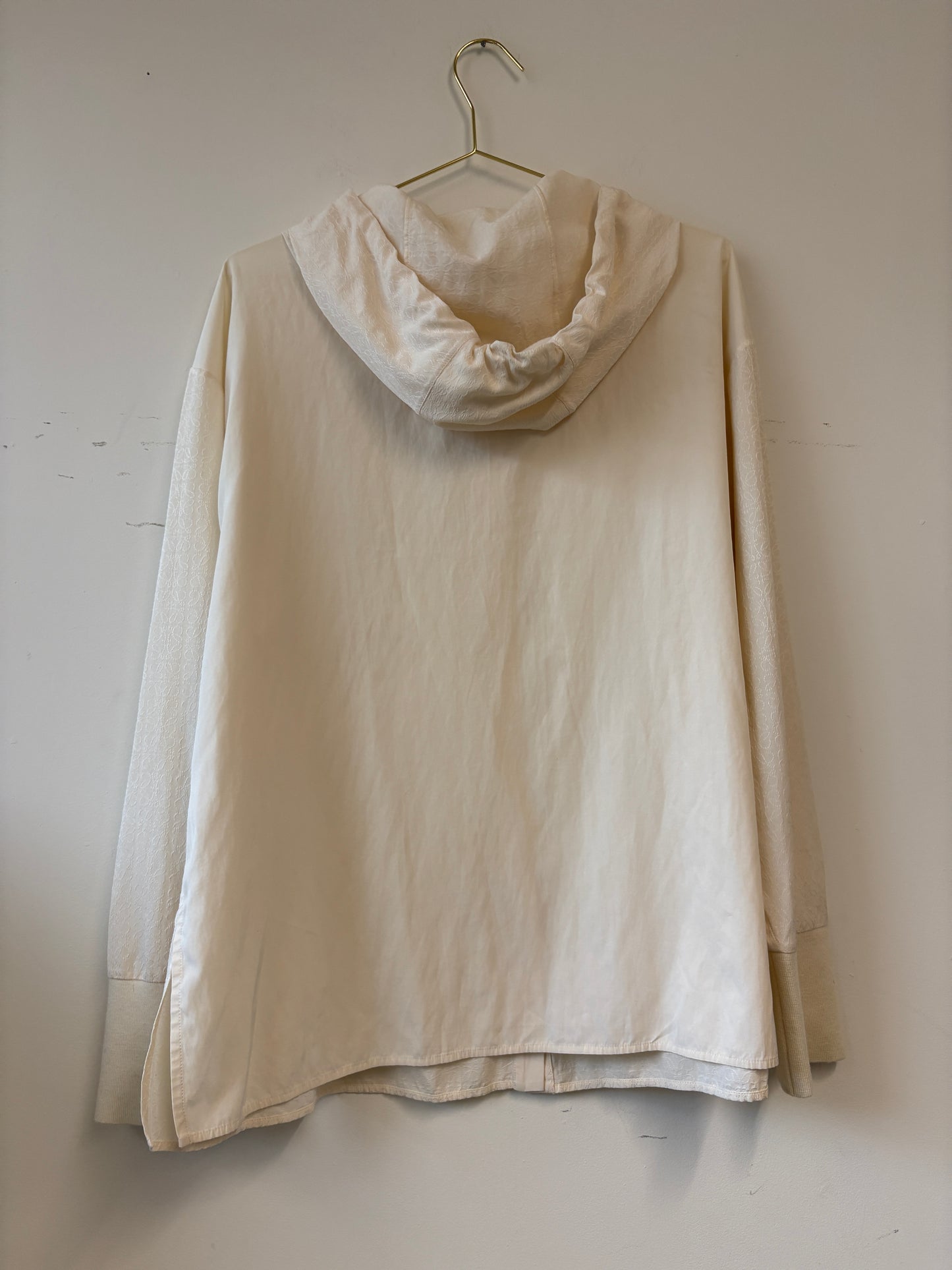 Loewe Hooded Silk Shirt Cream