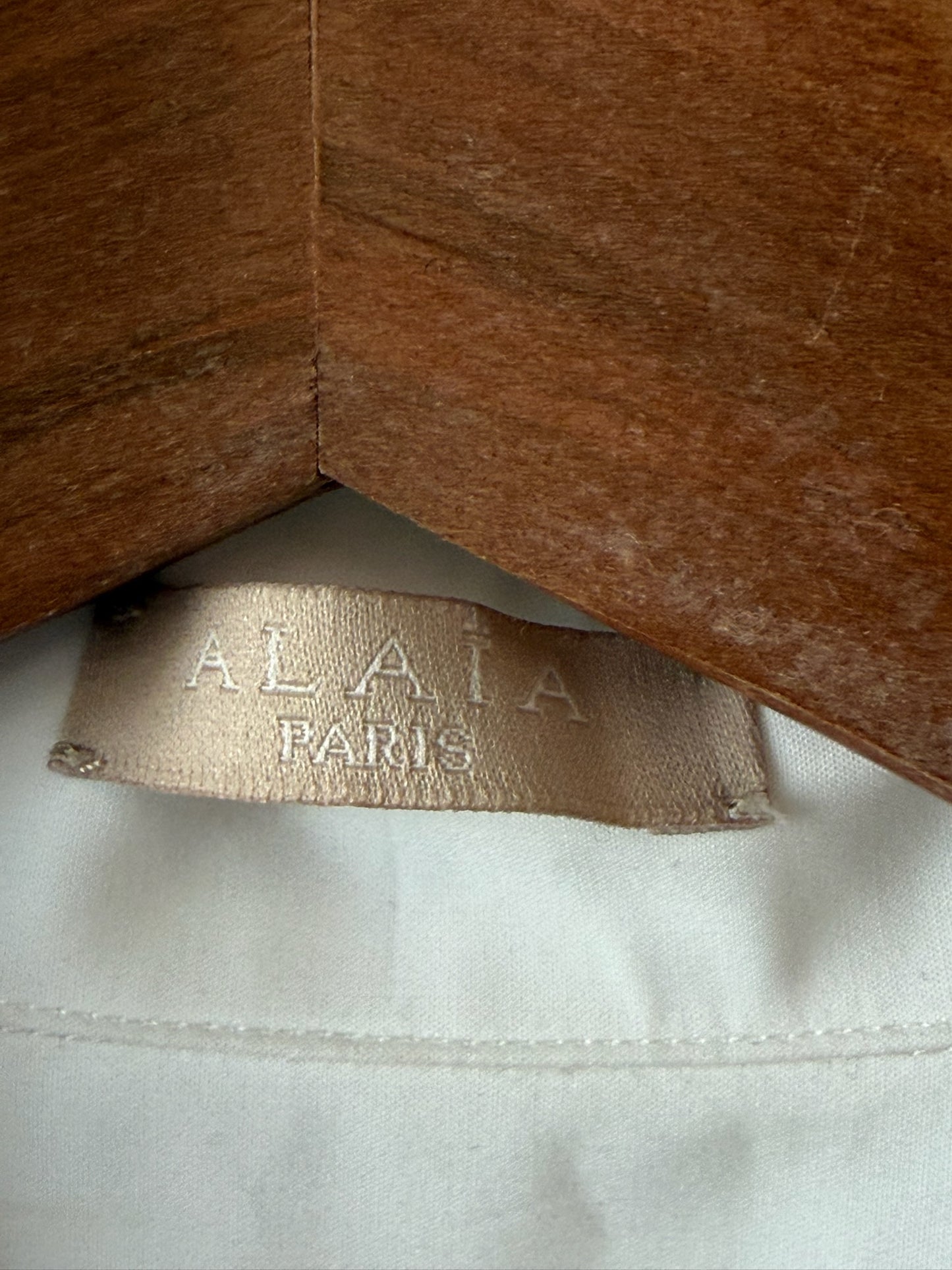 Alaia White Cotton Shirt