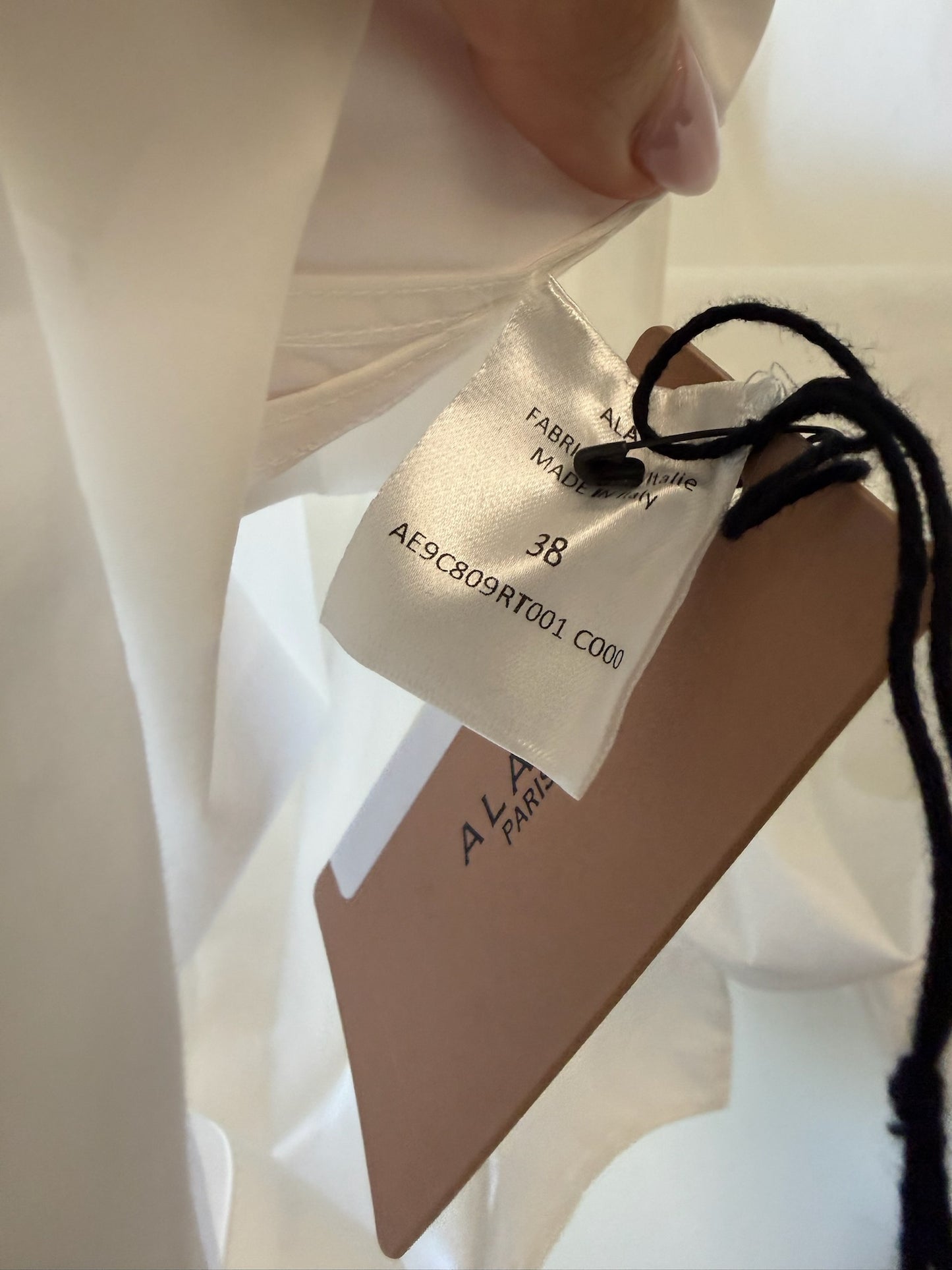 Alaia White Cotton Shirt