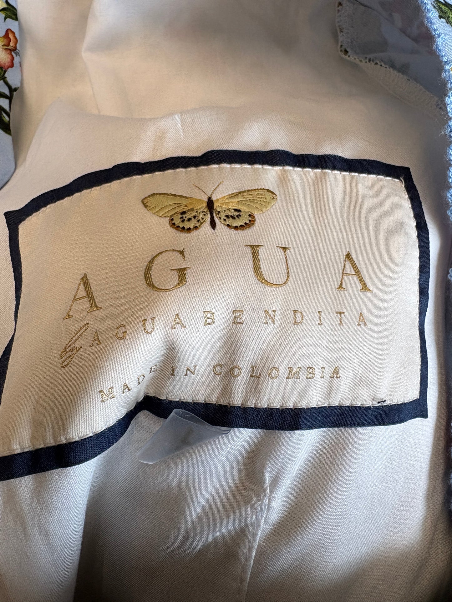 Agua by Agua Bendita Blue Cotton Top And Skirt Co-ord
