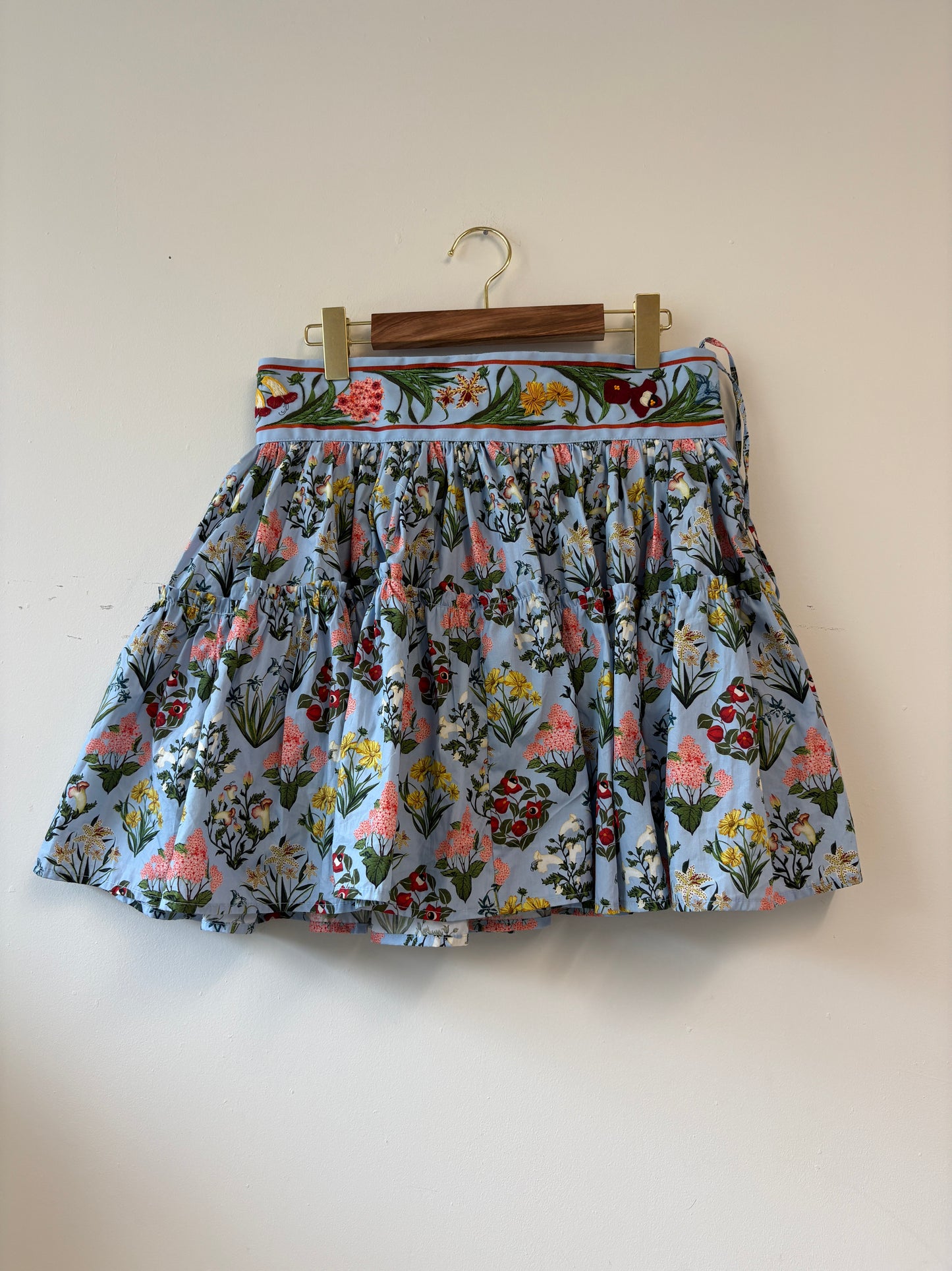 Agua by Agua Bendita Blue Cotton Top And Skirt Co-ord