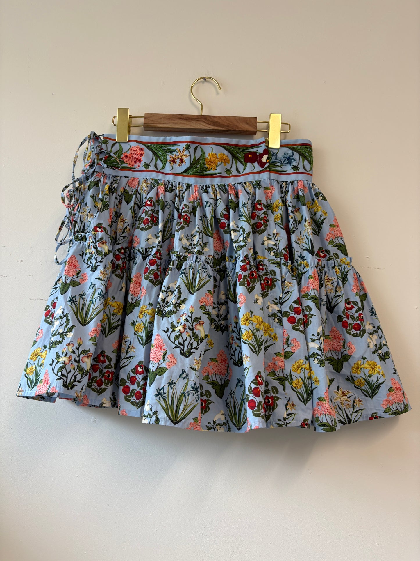 Agua by Agua Bendita Blue Cotton Top And Skirt Co-ord