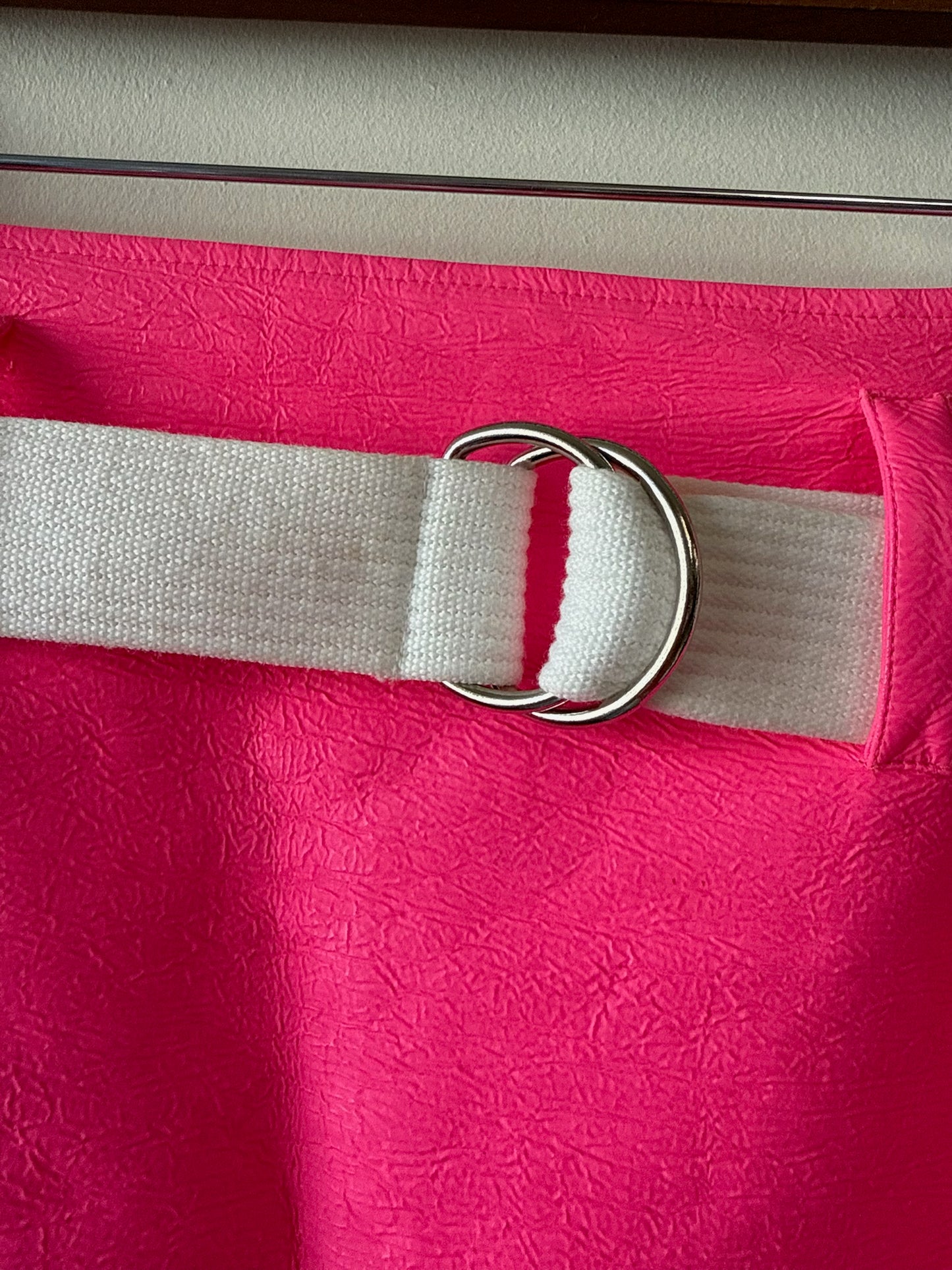 Courreges Bright Pink Vinyl Mini Skirt