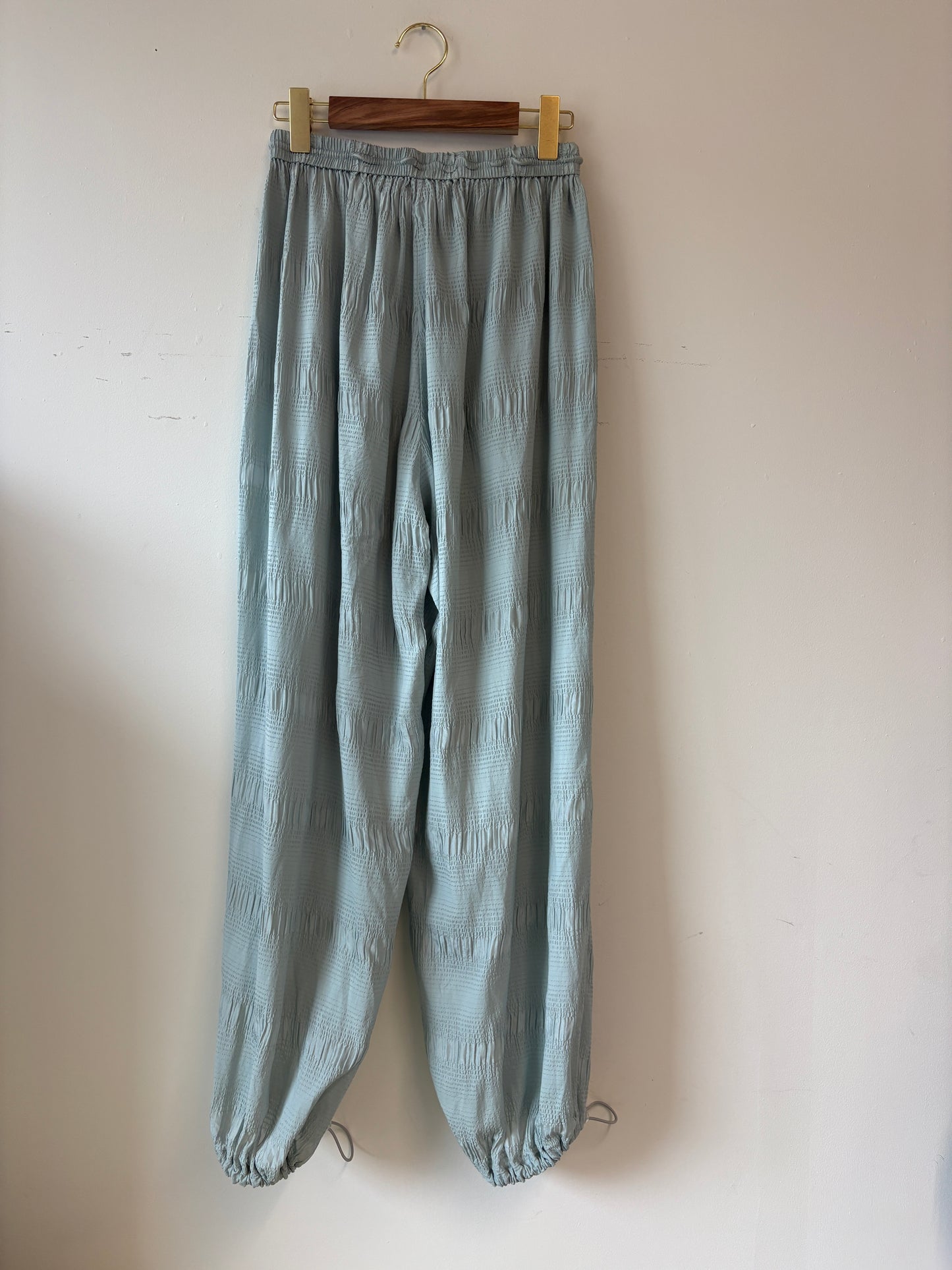 Rachel Comey Fezco Silk Light Blue Trousers