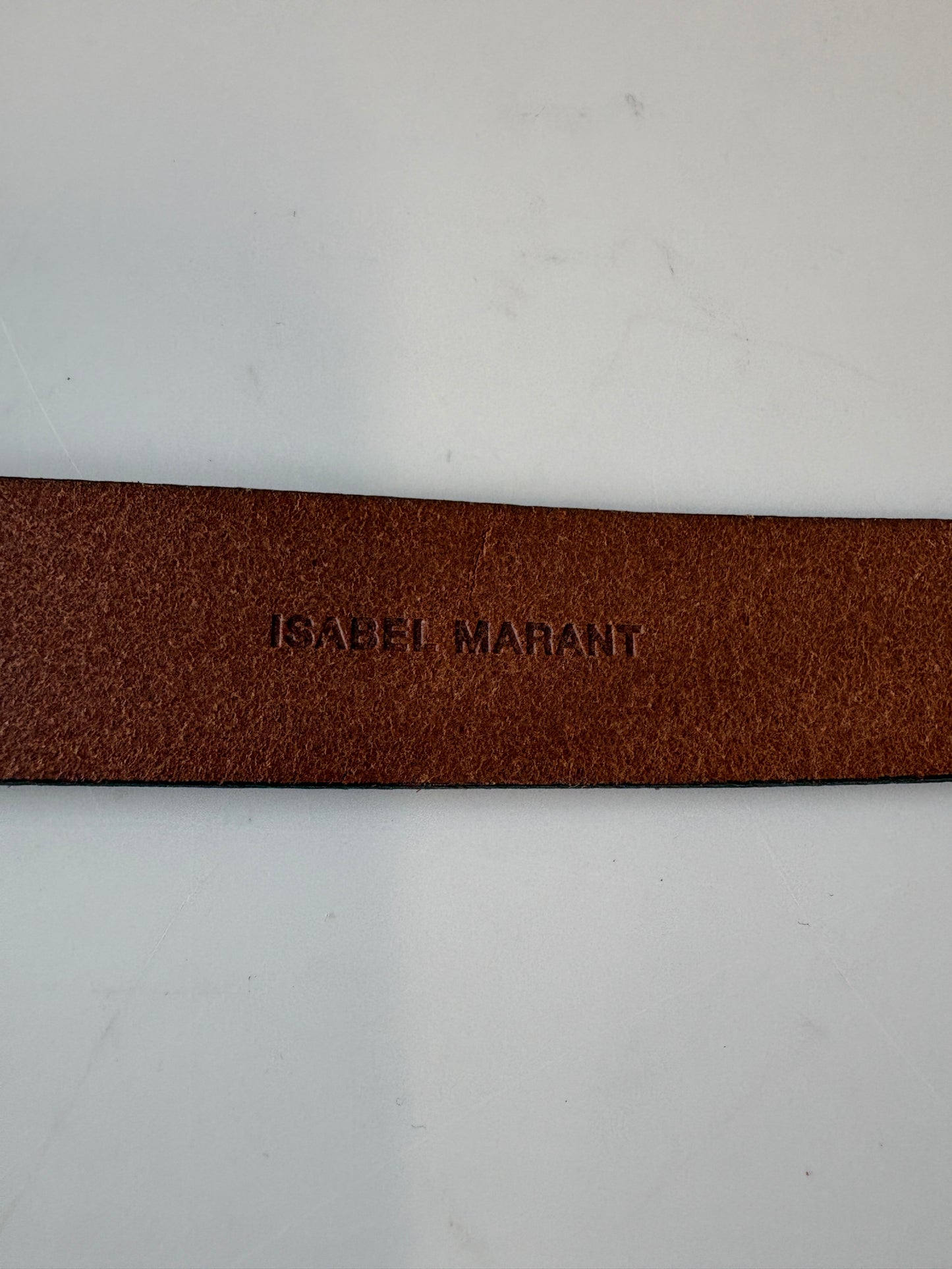 Isabel Marant Zaph Tan Leather Belt