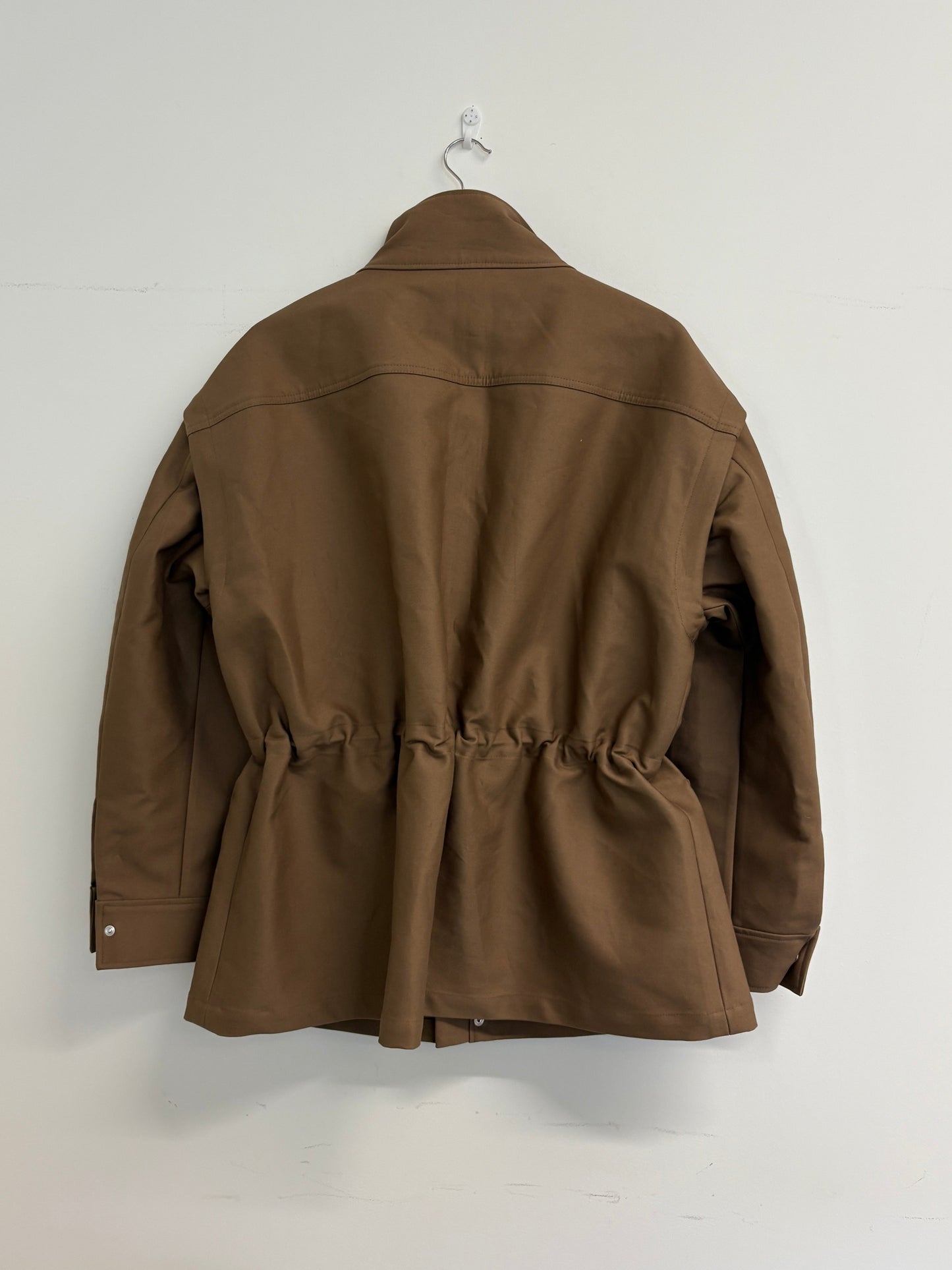 The Frankie Shop Melton Detachable Sleeve Cargo Jacket (pre-owned)