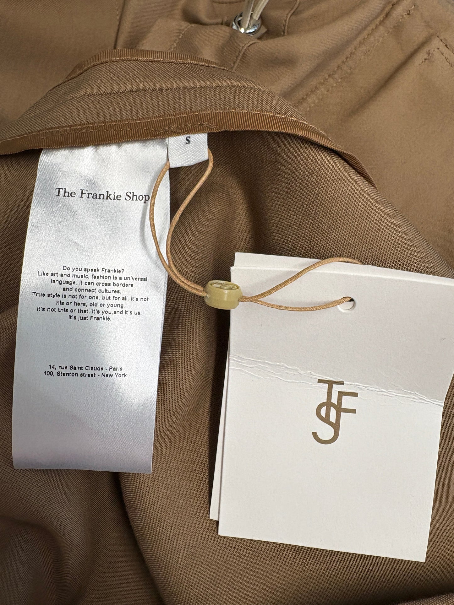 The Frankie Shop Melton Detachable Sleeve Cargo Jacket (pre-owned)
