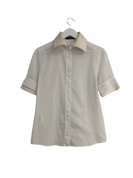 Dolce & Gabbana White Silk Cotton Shirt (pre-owned)