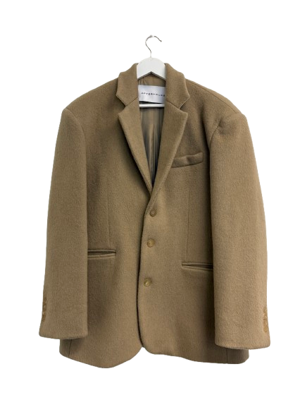 Afterhours Beige Single Breasted Blazer (pre-owned)