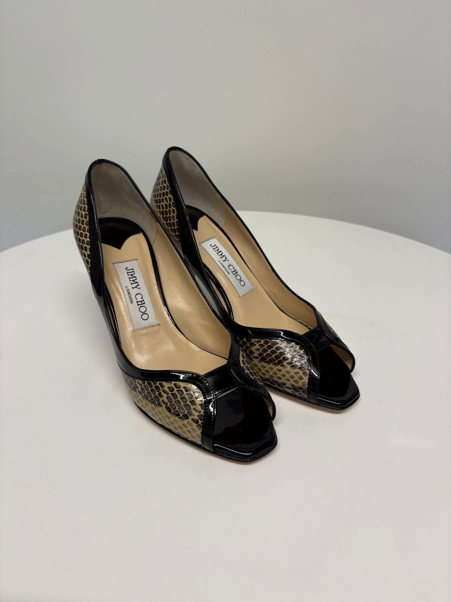 Jimmy Choo Lynne Snake Pumps (pre-owned)