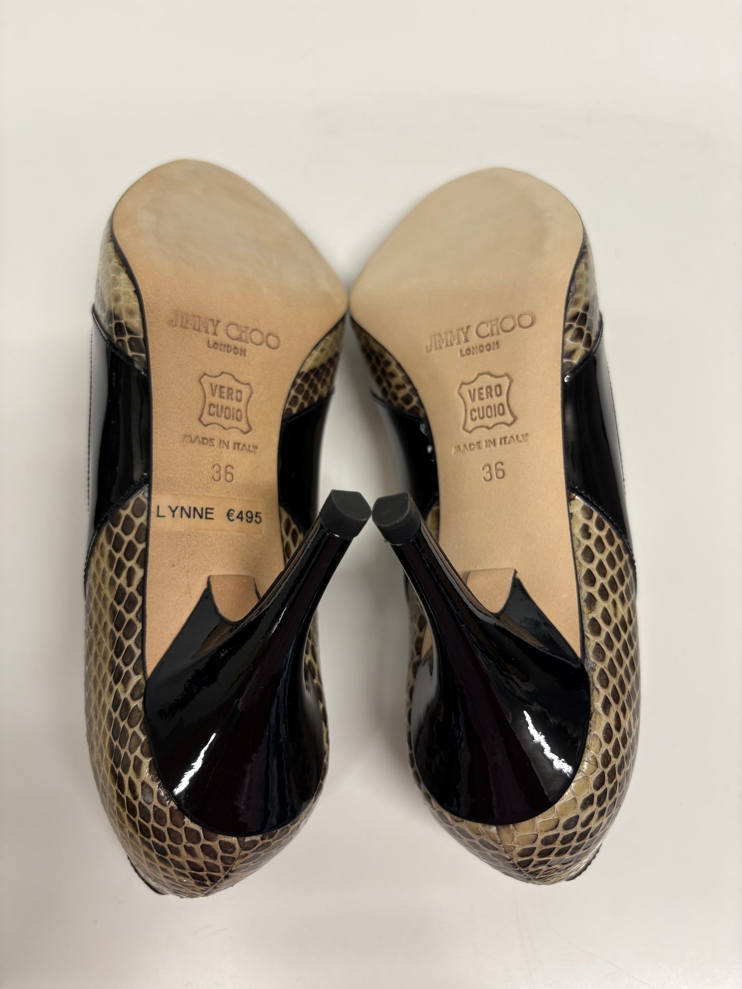 Jimmy Choo Lynne Snake Pumps (pre-owned)