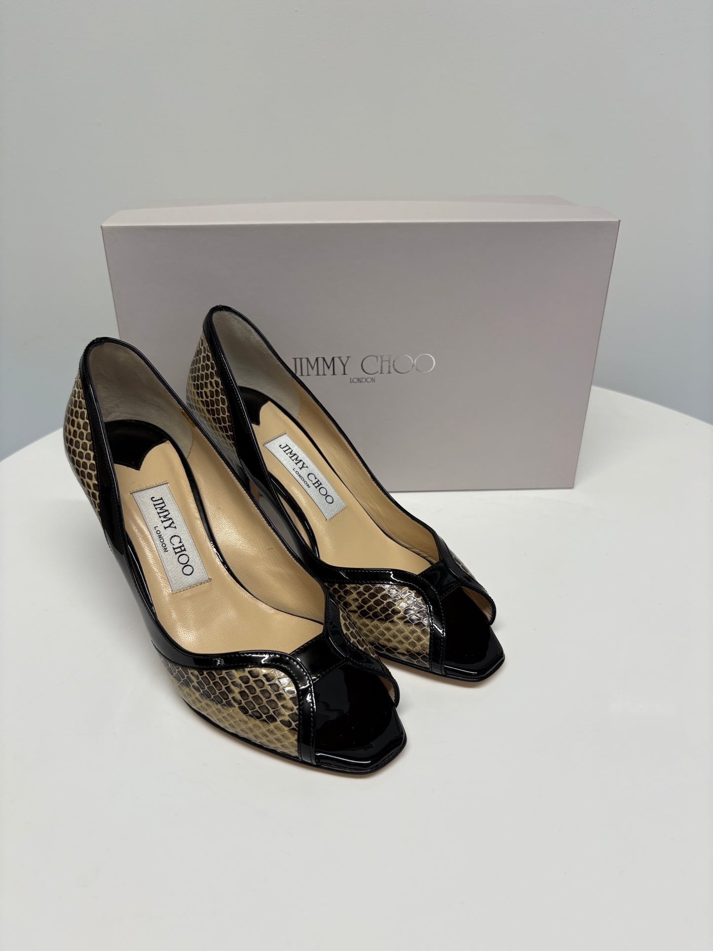 Jimmy Choo Lynne Snake Pumps (pre-owned)