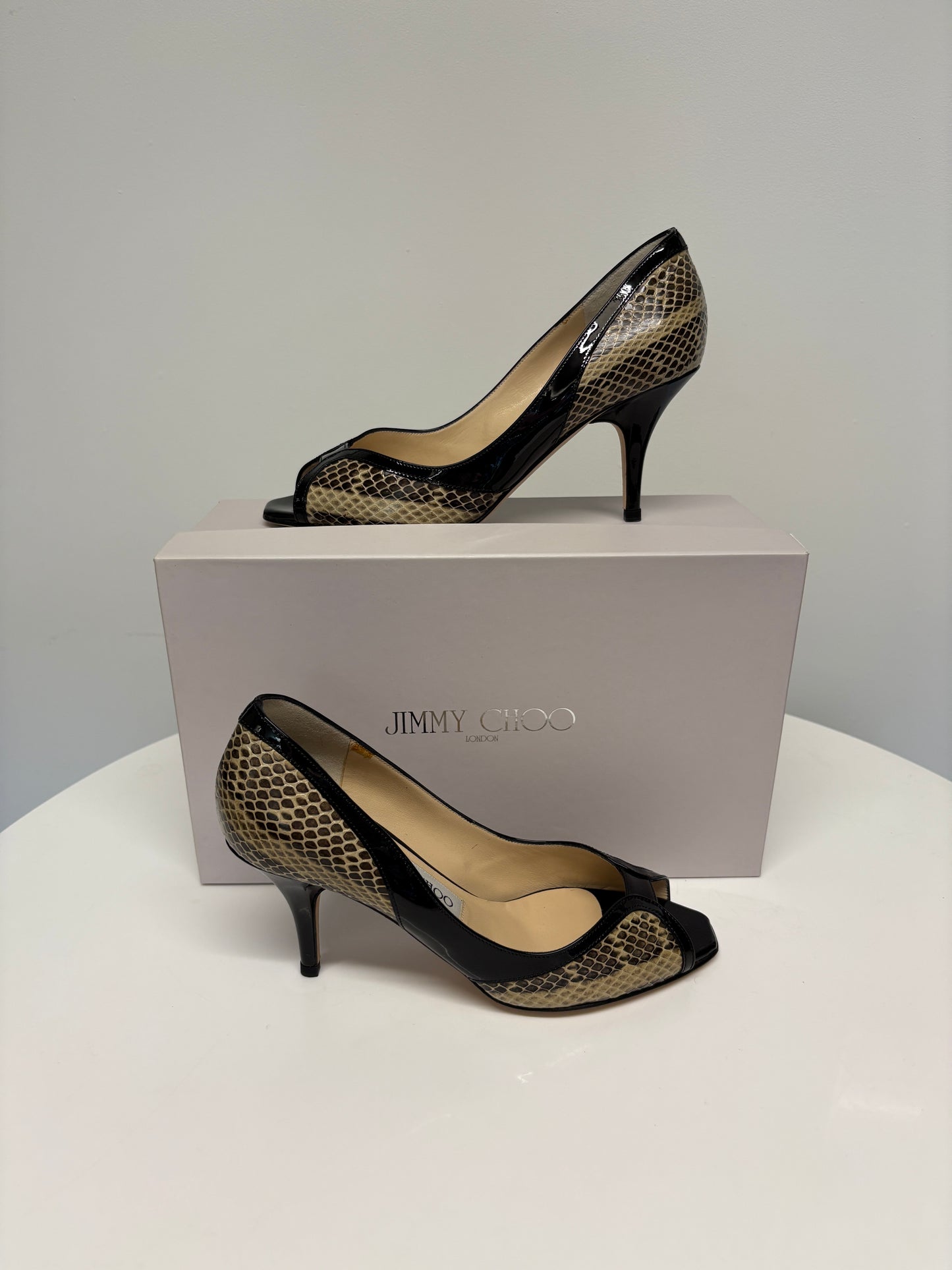 Jimmy Choo Lynne Snake Pumps (pre-owned)