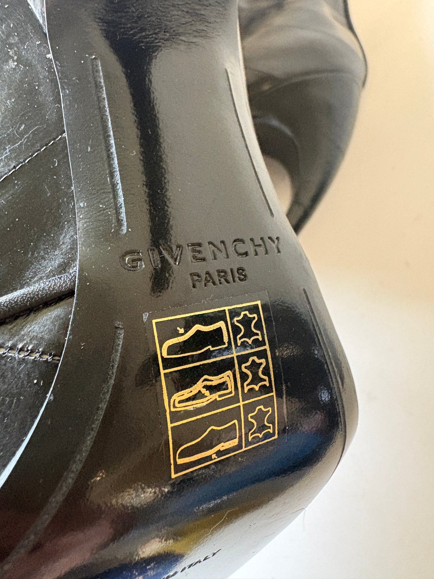 Givenchy Black Heeled Leather Boots