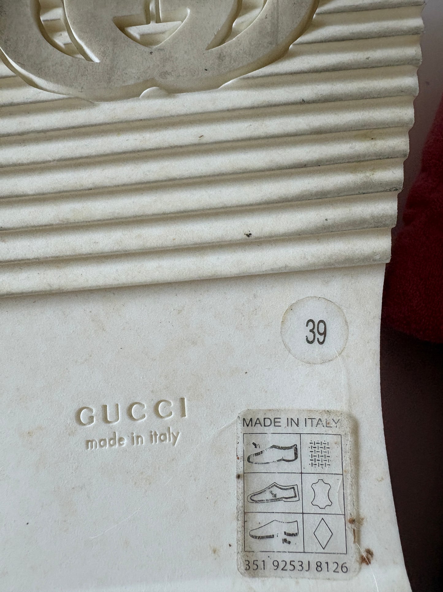 Gucci Angeline GG Terry Pink Platform Sliders