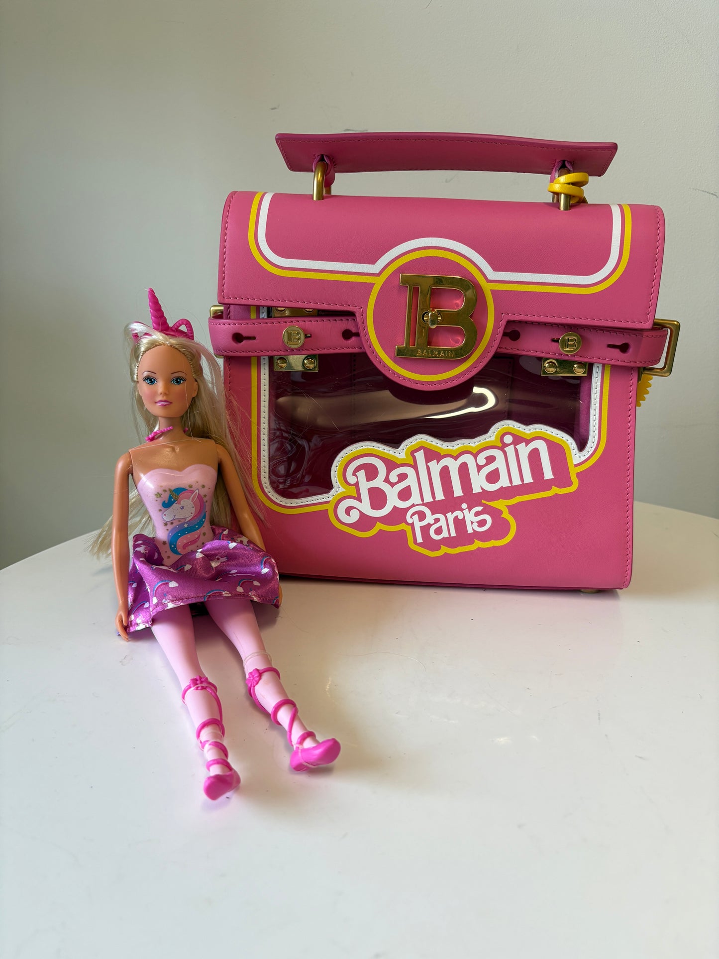Balmain B Buzz Pink Barbie Bag