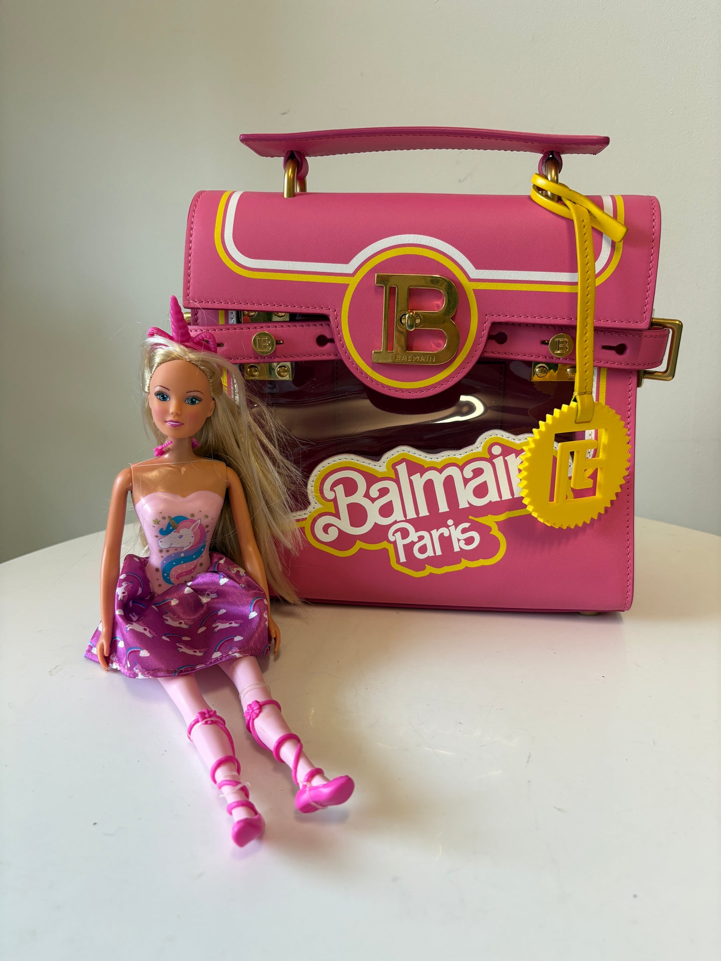 Balmain B Buzz Pink Barbie Bag