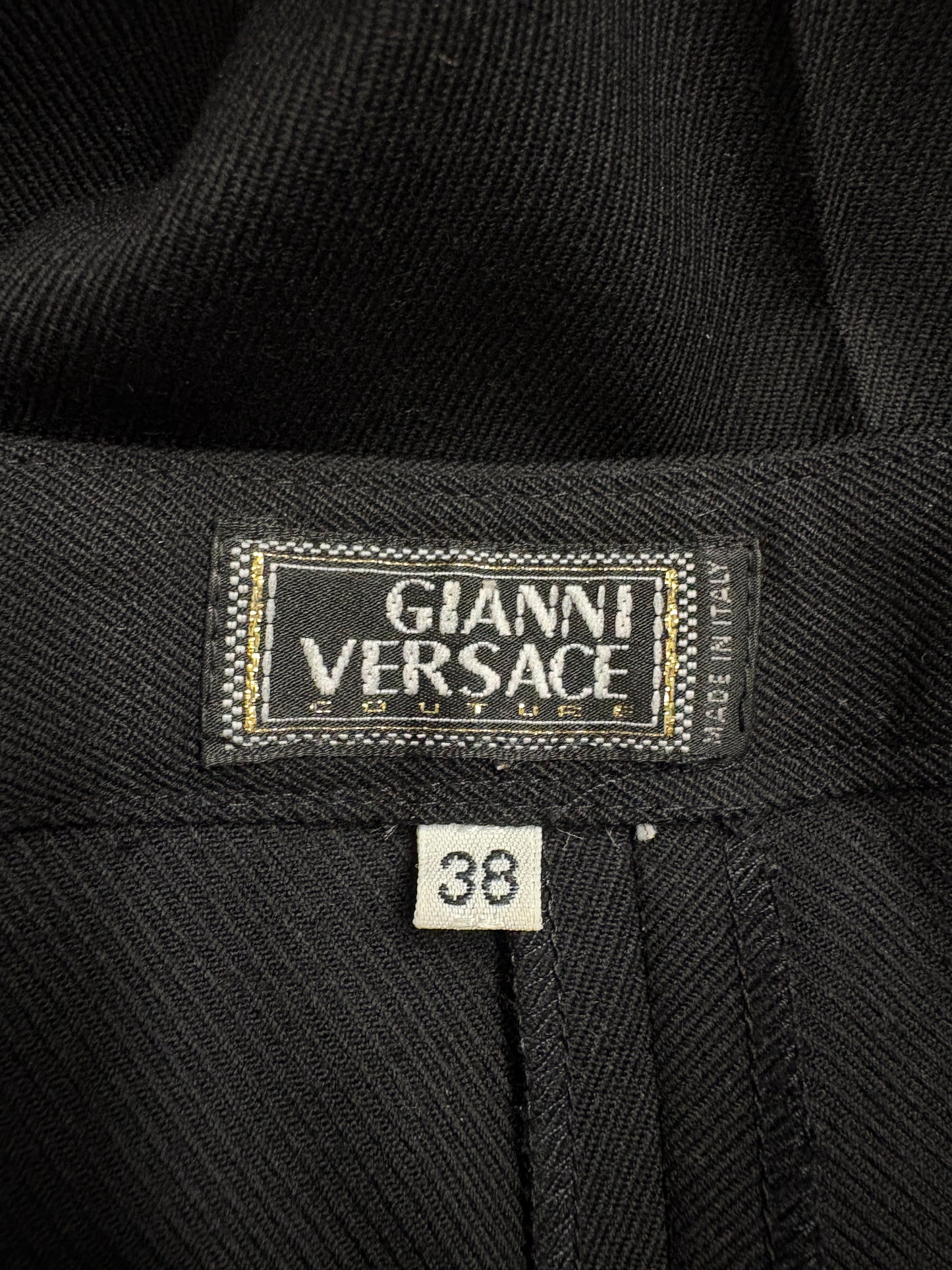 Gianni Versace Black Wool Trouser Suit (pre-owned)