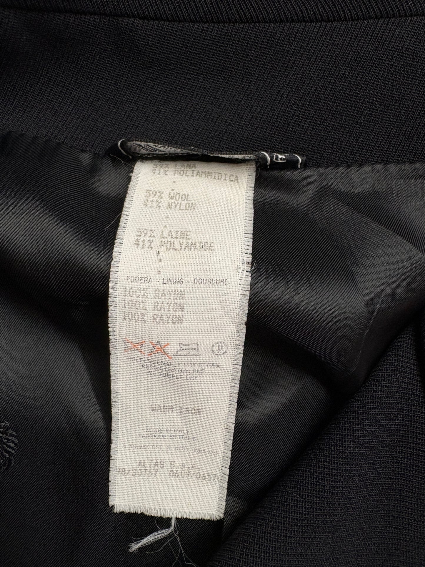 Gianni Versace Black Wool Trouser Suit (pre-owned)