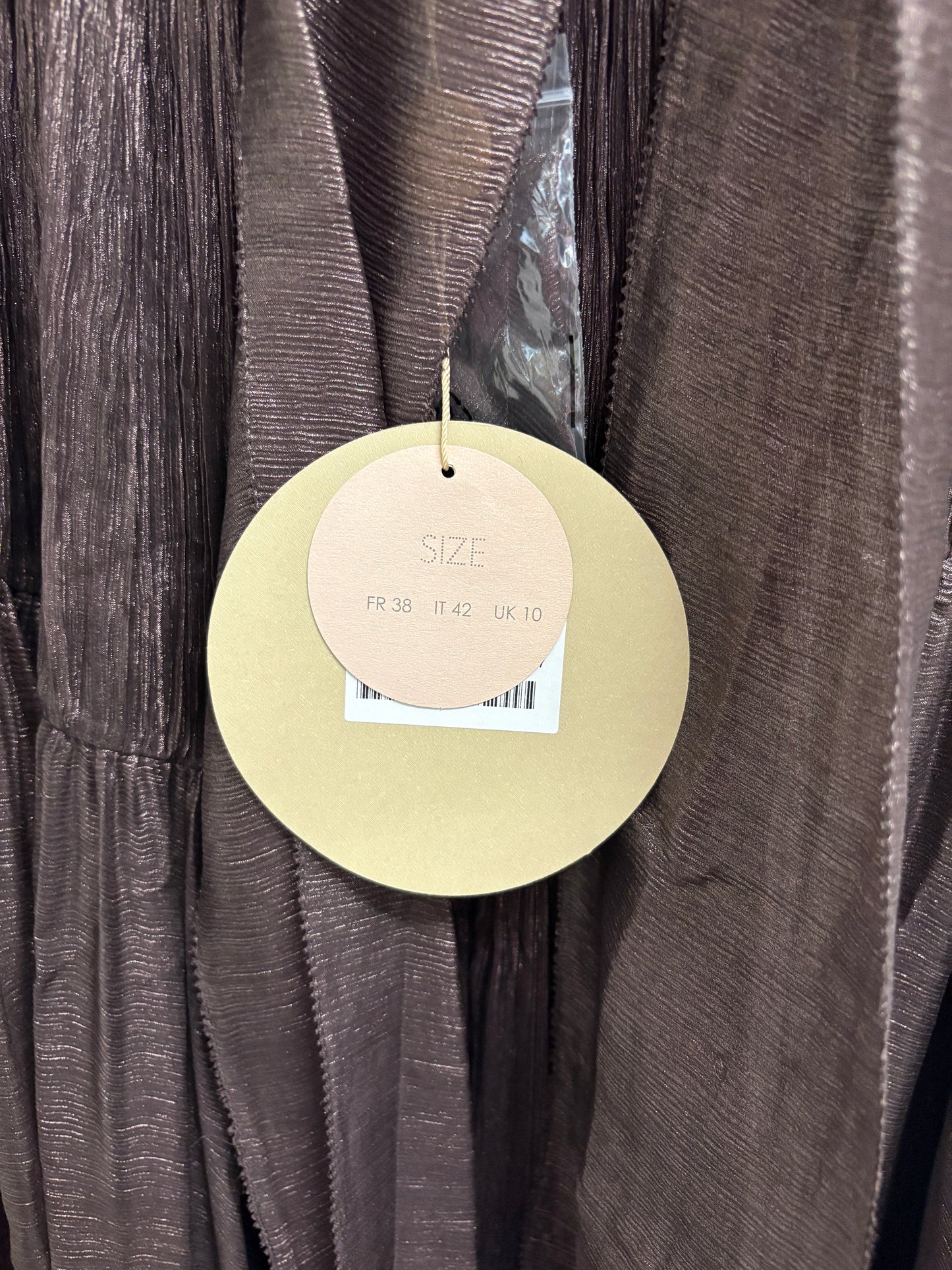 Maria Lucia Hohan Dark Brown Zeena Silk Ruffled Gown (pre-owned)