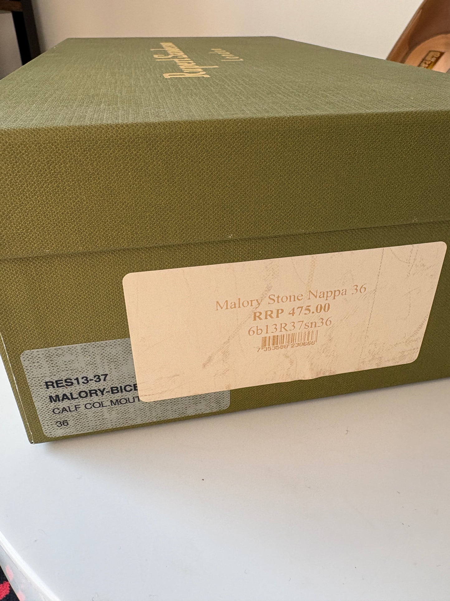 Rupert Sanderson Beige Malory Stone Nappa Pumps