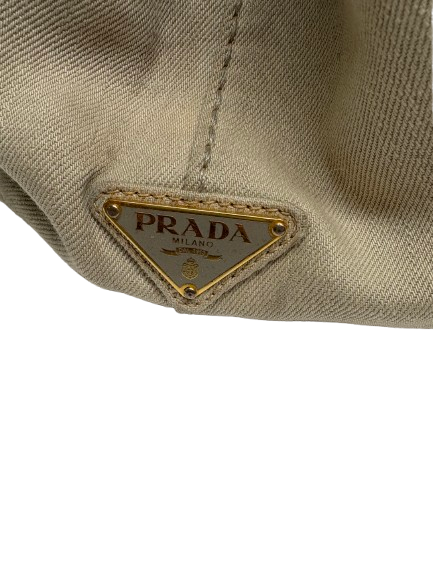 Prada Canapa MM Canvas Handbag (pre-owned)