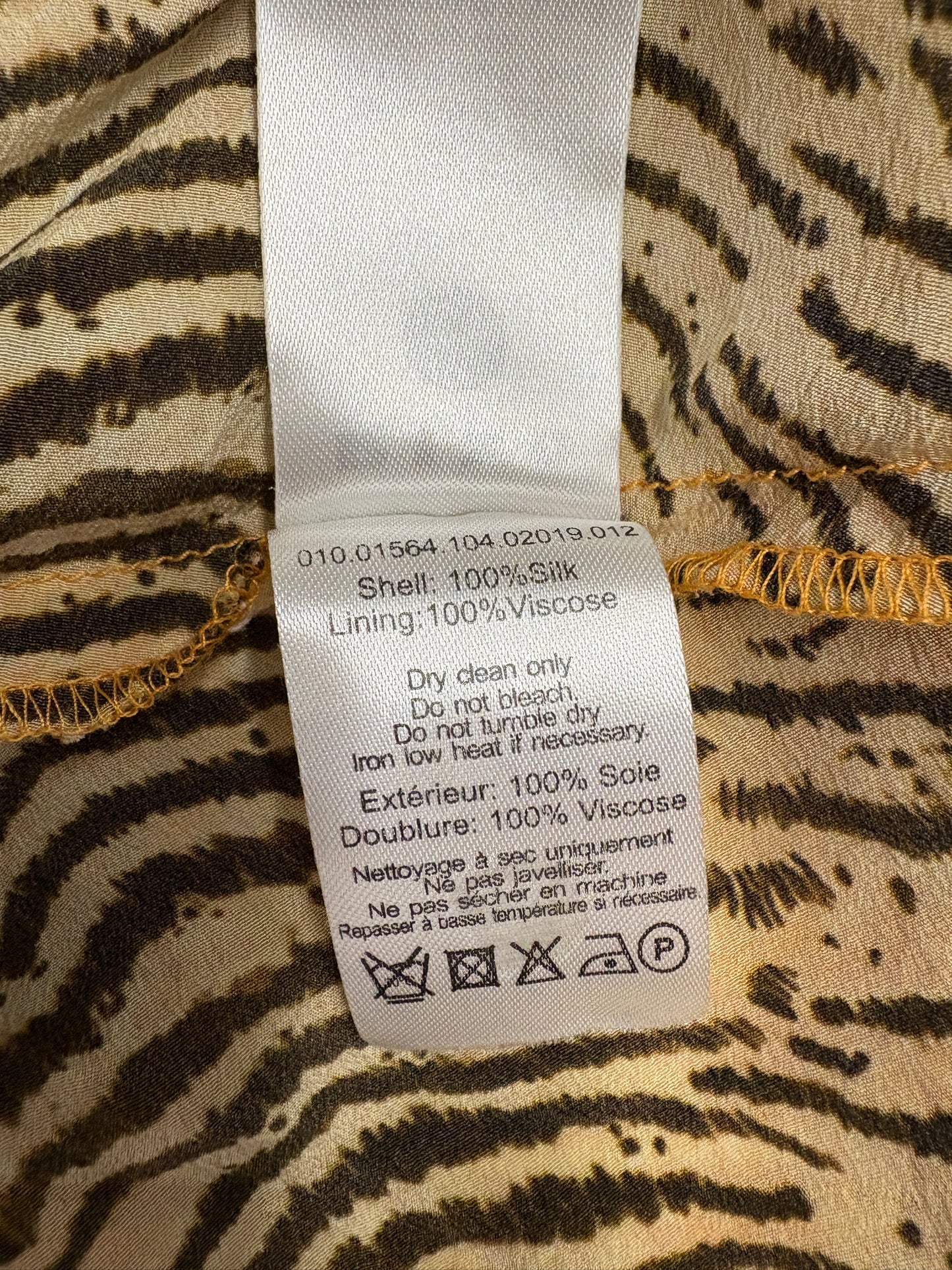 Rixo Ronan Silk Tiger Print Mini Dress (pre-owned)