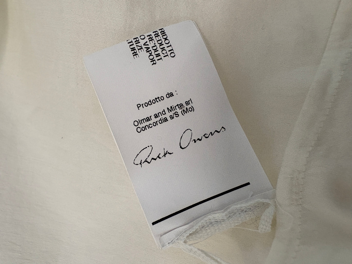 Rick Owens White Chalice Cotton Maxi Dress