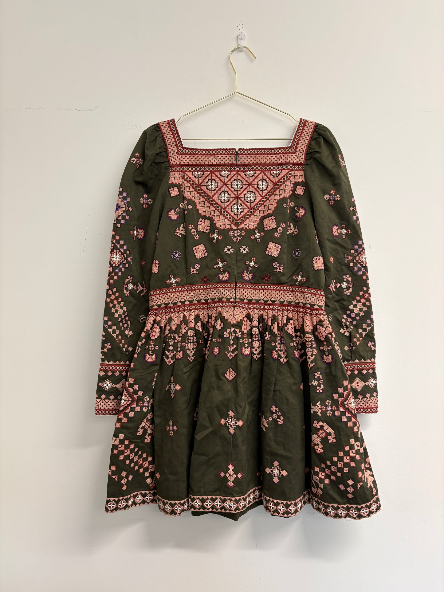 Ulla Johnson Adilah Green Mini Dress