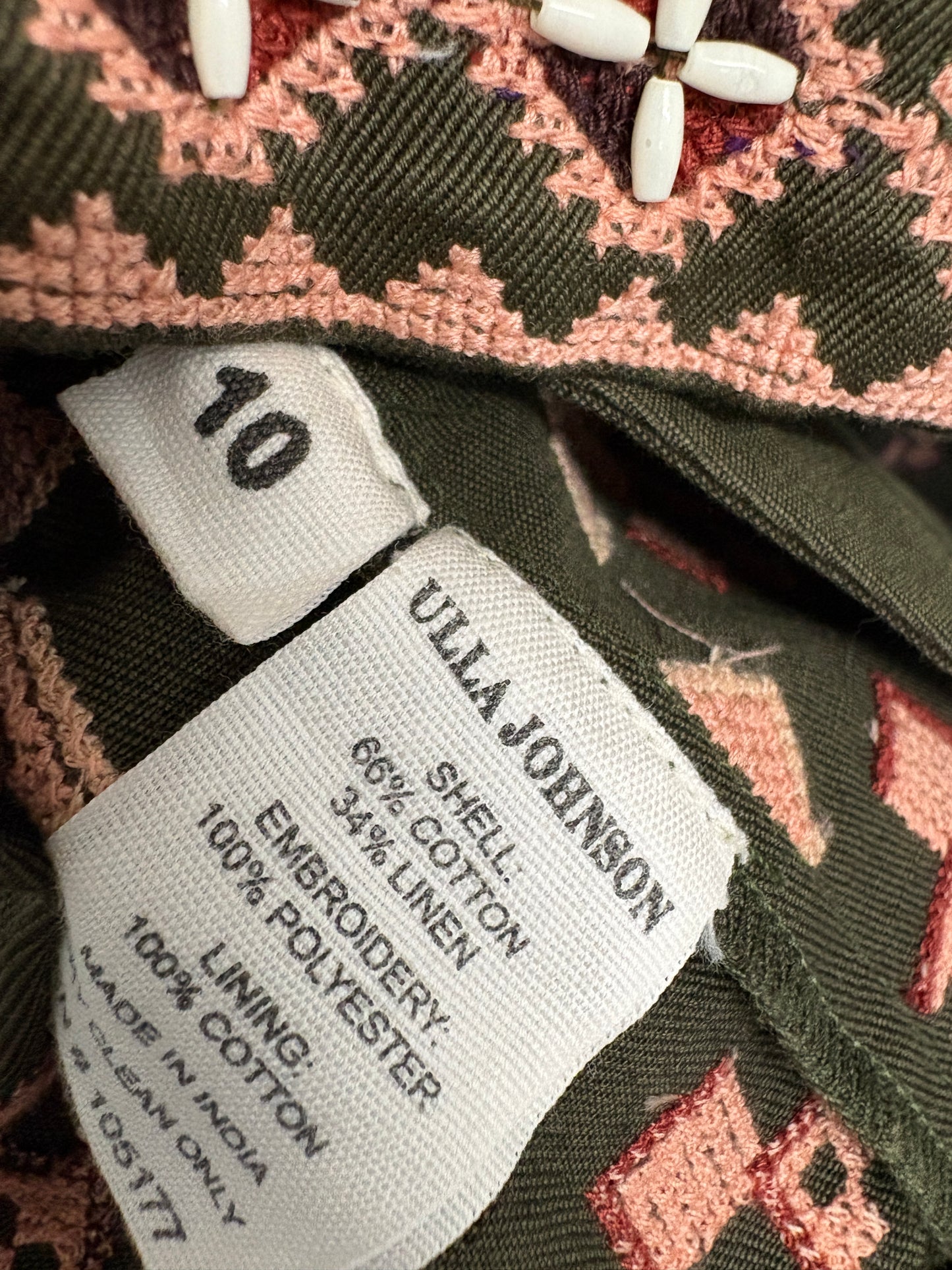 Ulla Johnson Adilah Green Mini Dress