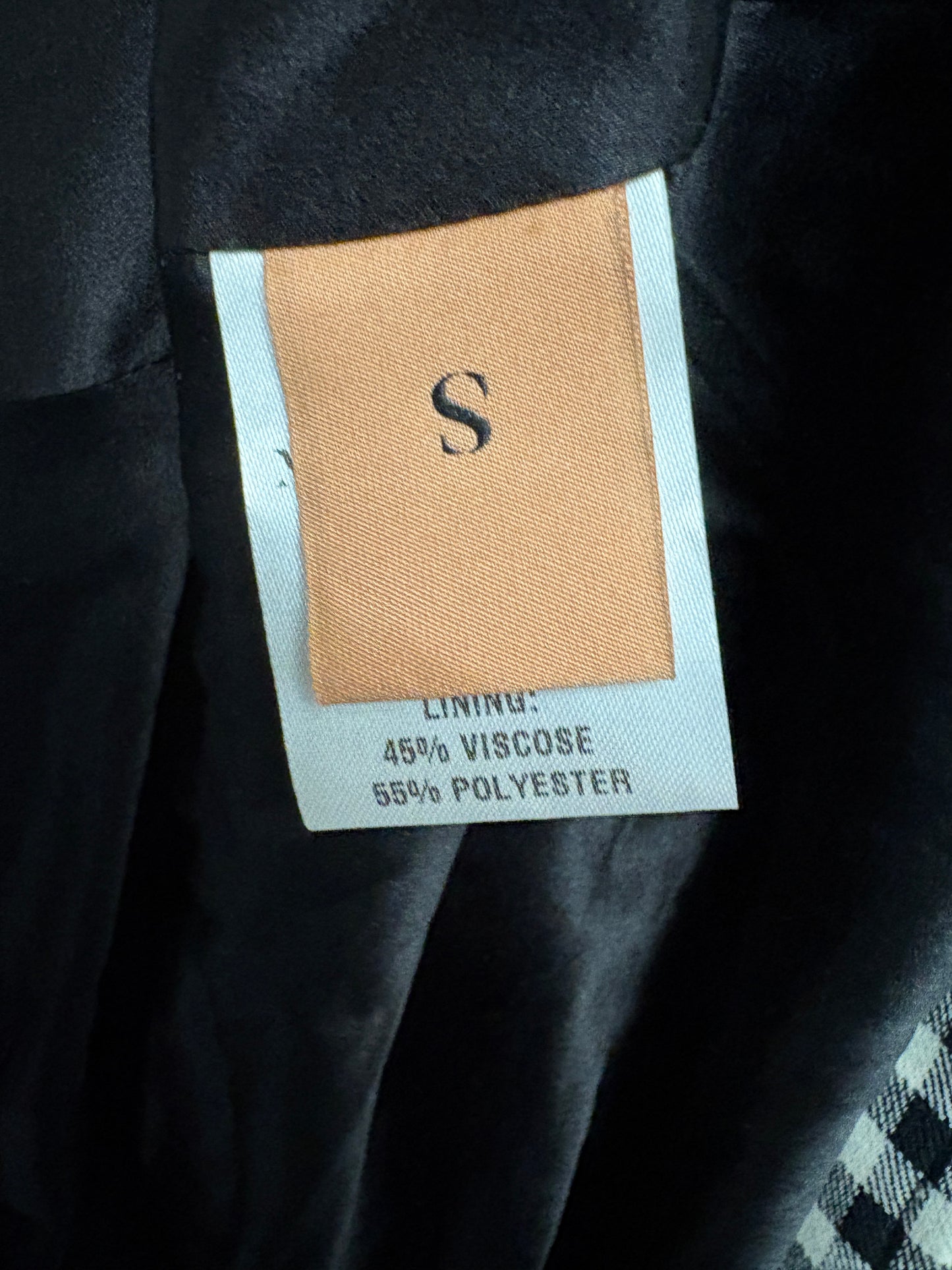 Maggie Marilyn Wool Gingham Trench Coat