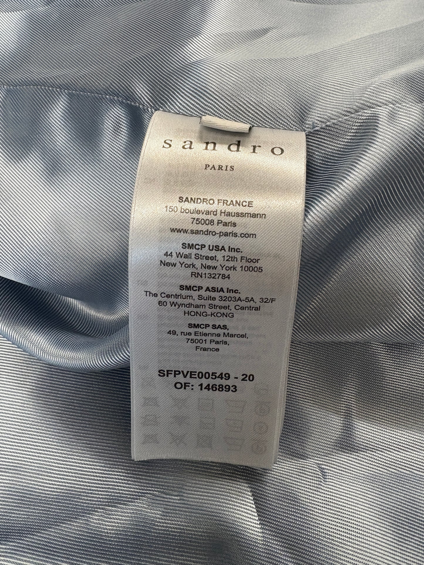 Sandro Gemma Black Smoking Blazer