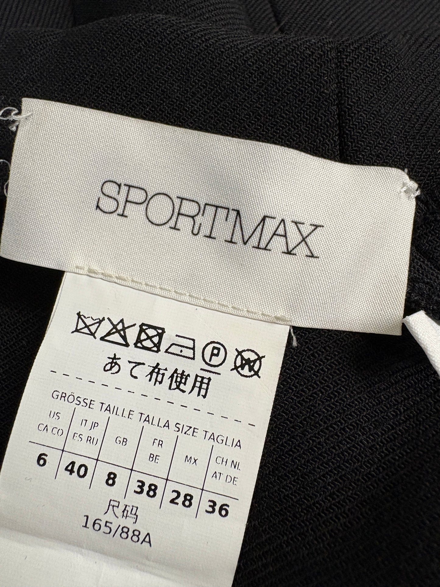 Sportmax Black Tefrite Twill Mini Dress