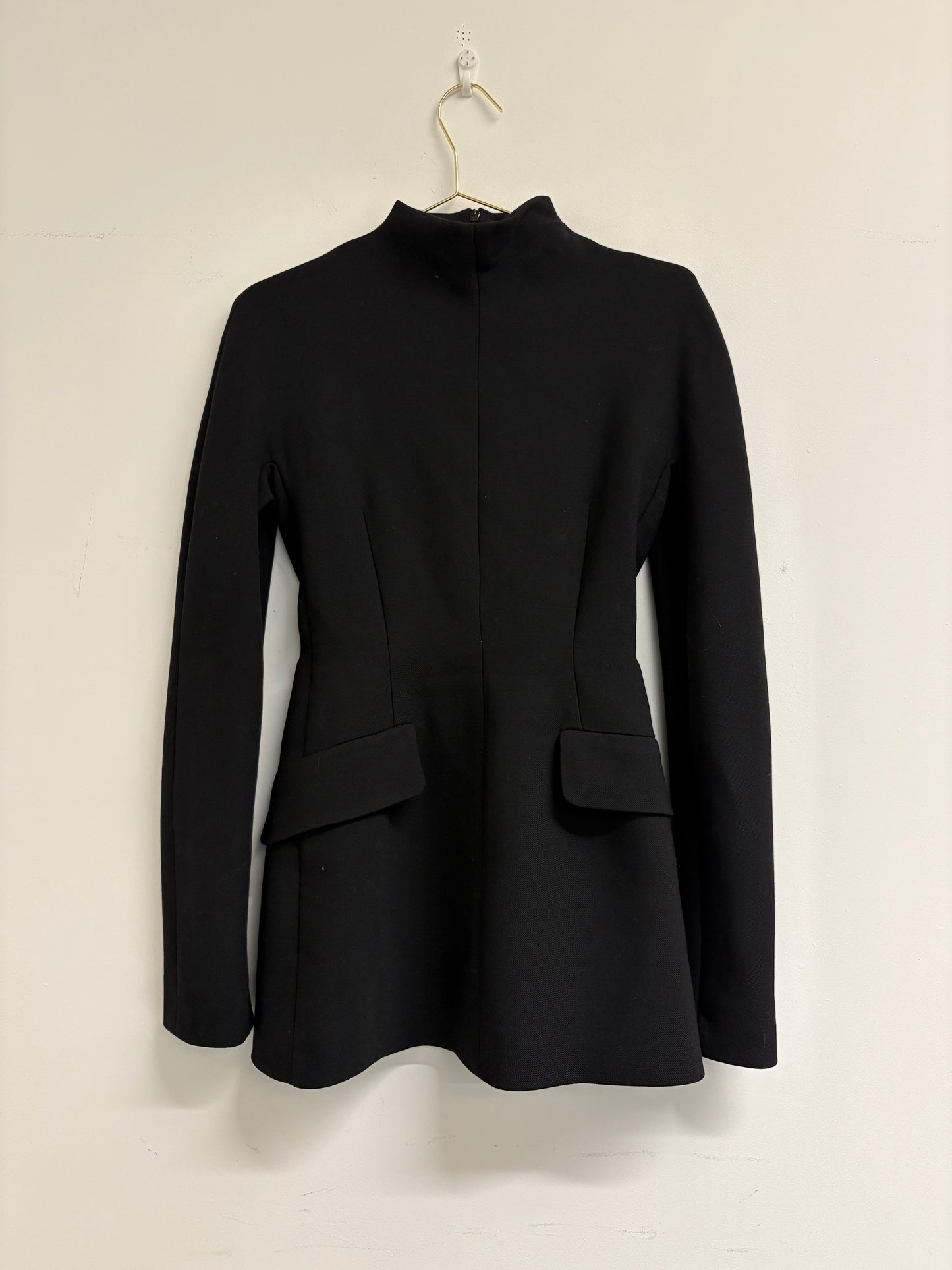 Sportmax Black Tefrite Twill Mini Dress