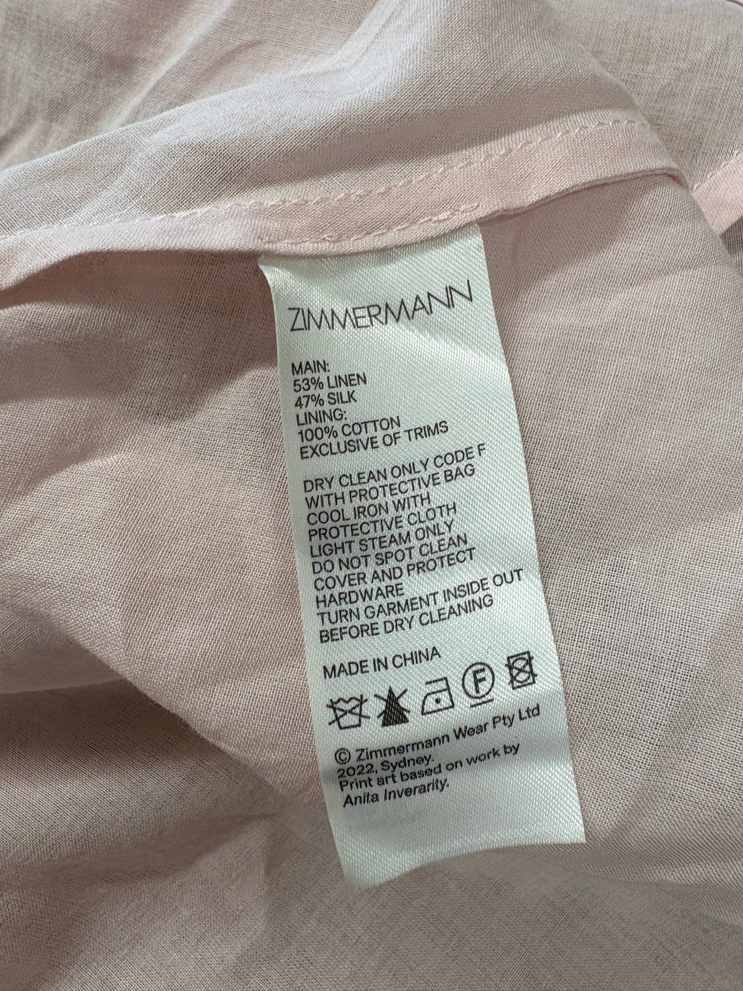 Zimmermann Kaleidoscope Bell Sleeve Gown