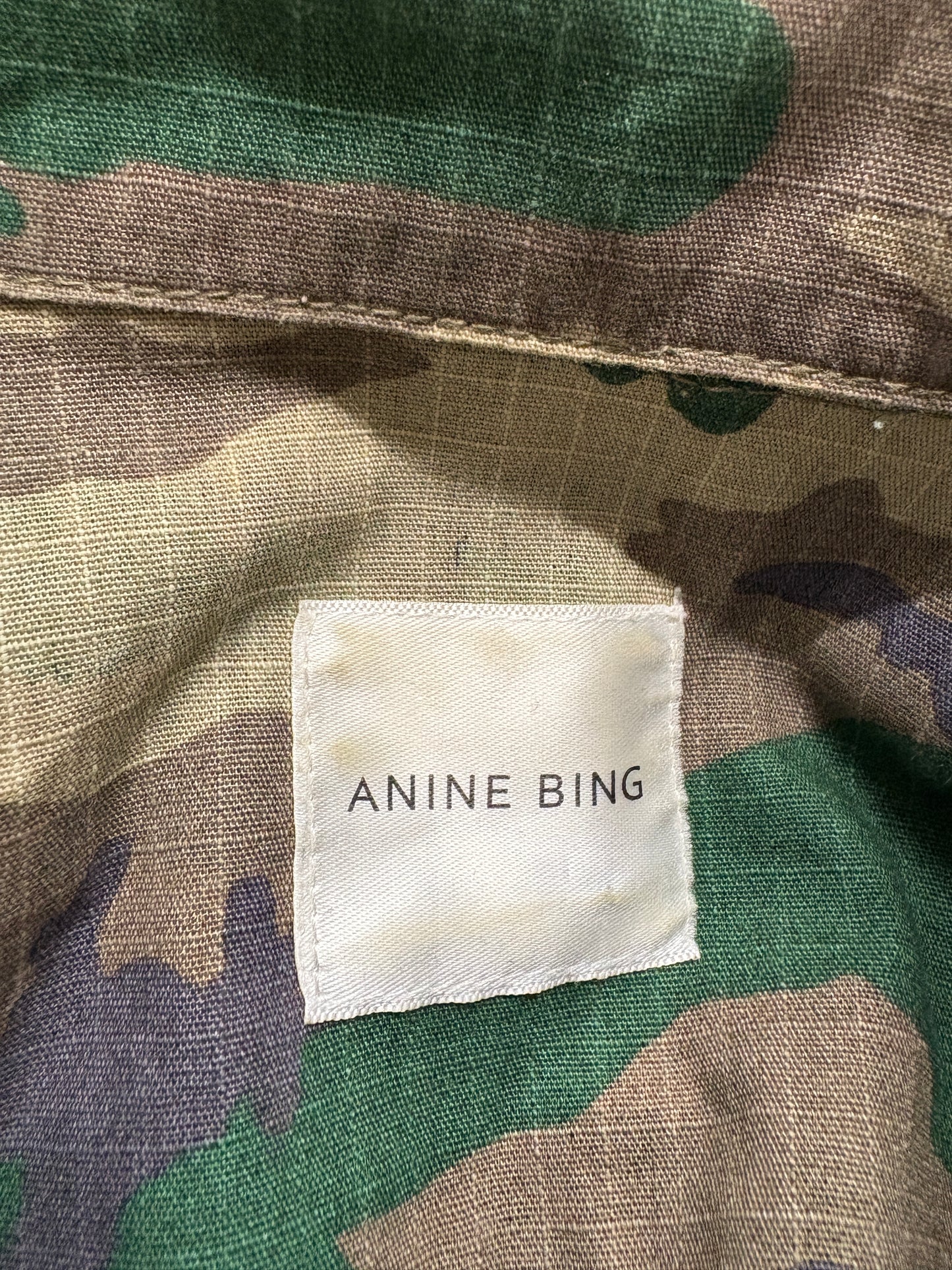 Anine Bing Leandra Camo Shacket